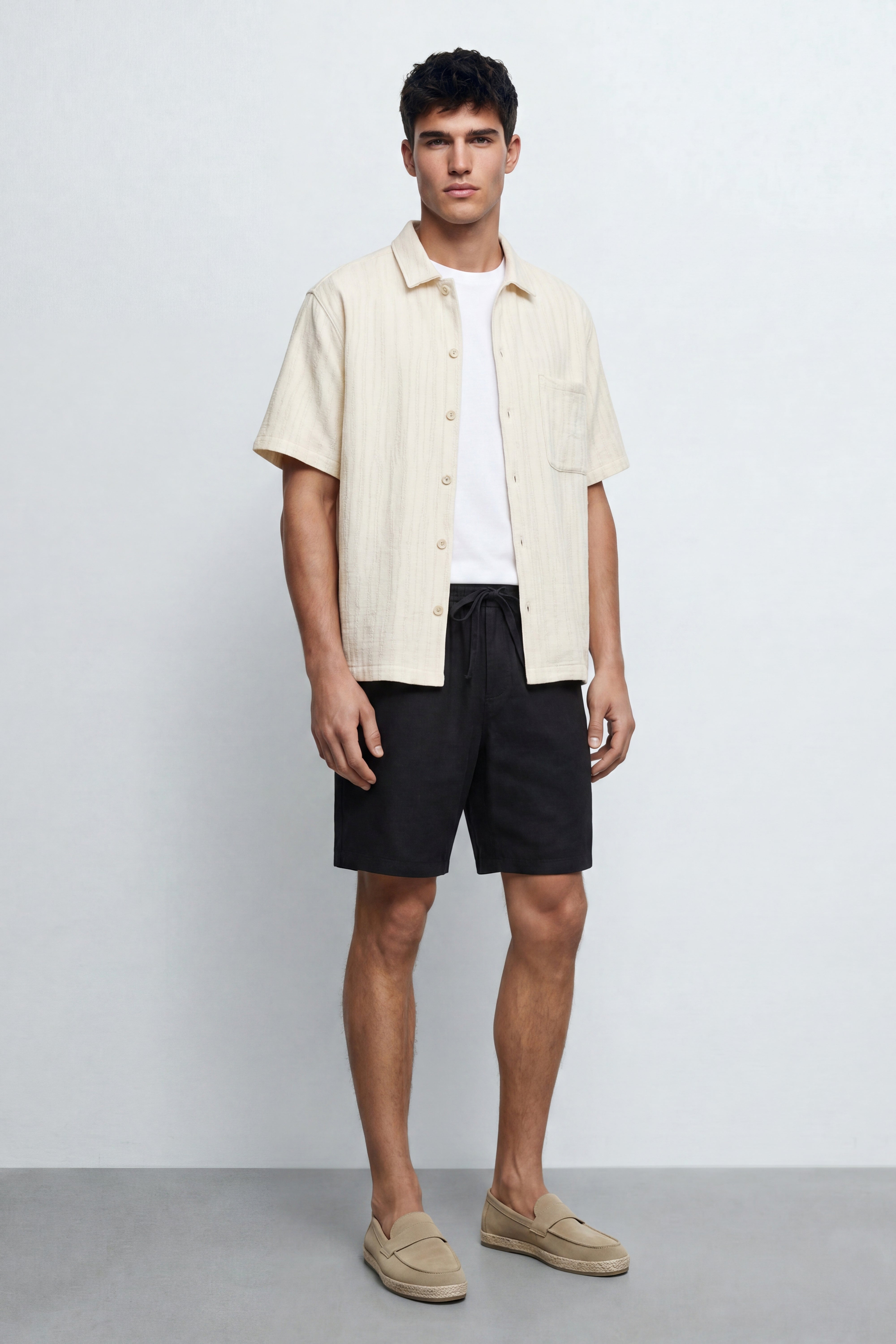 Oversized Linen Blend Shirt
