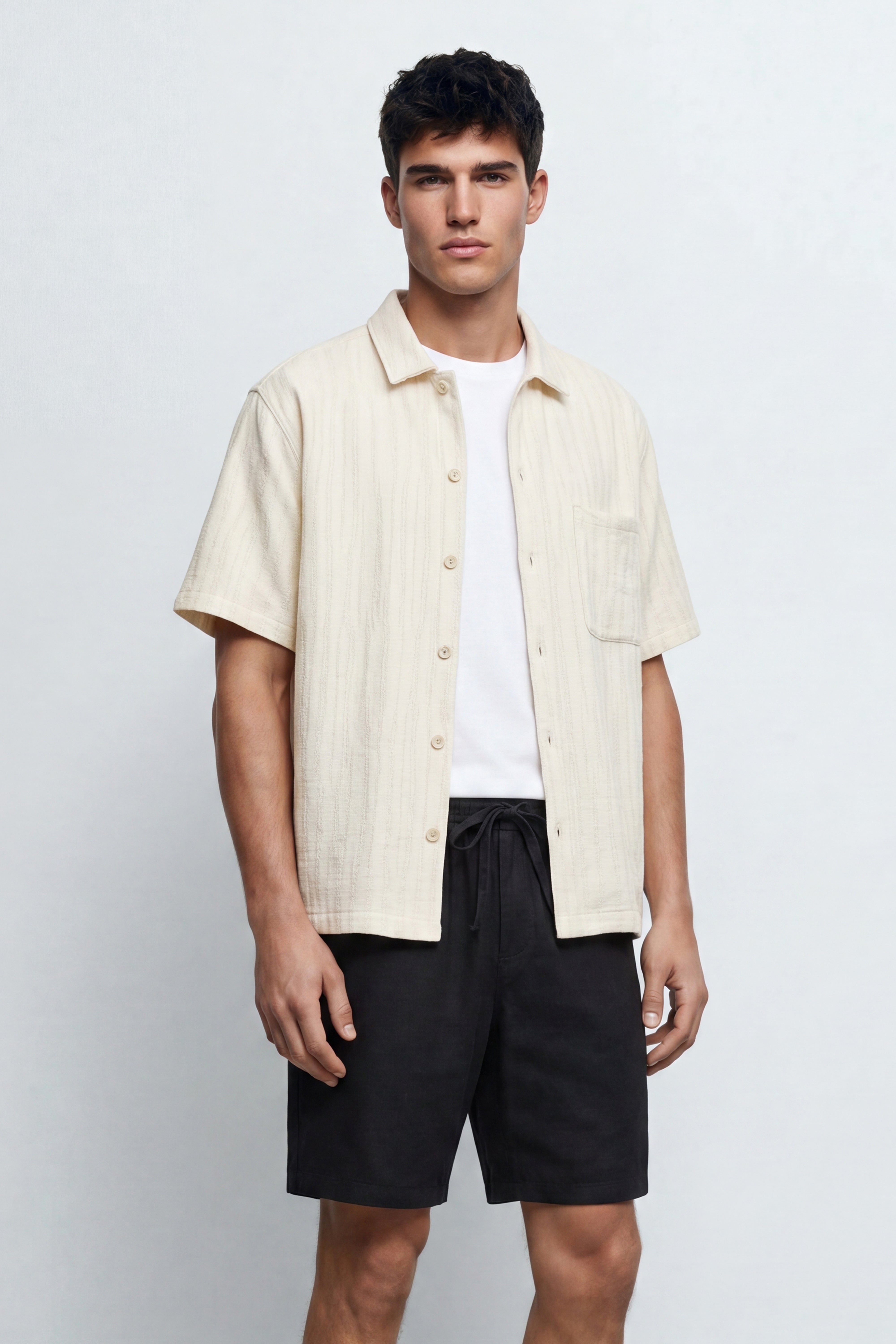 Oversized Linen Blend Shirt