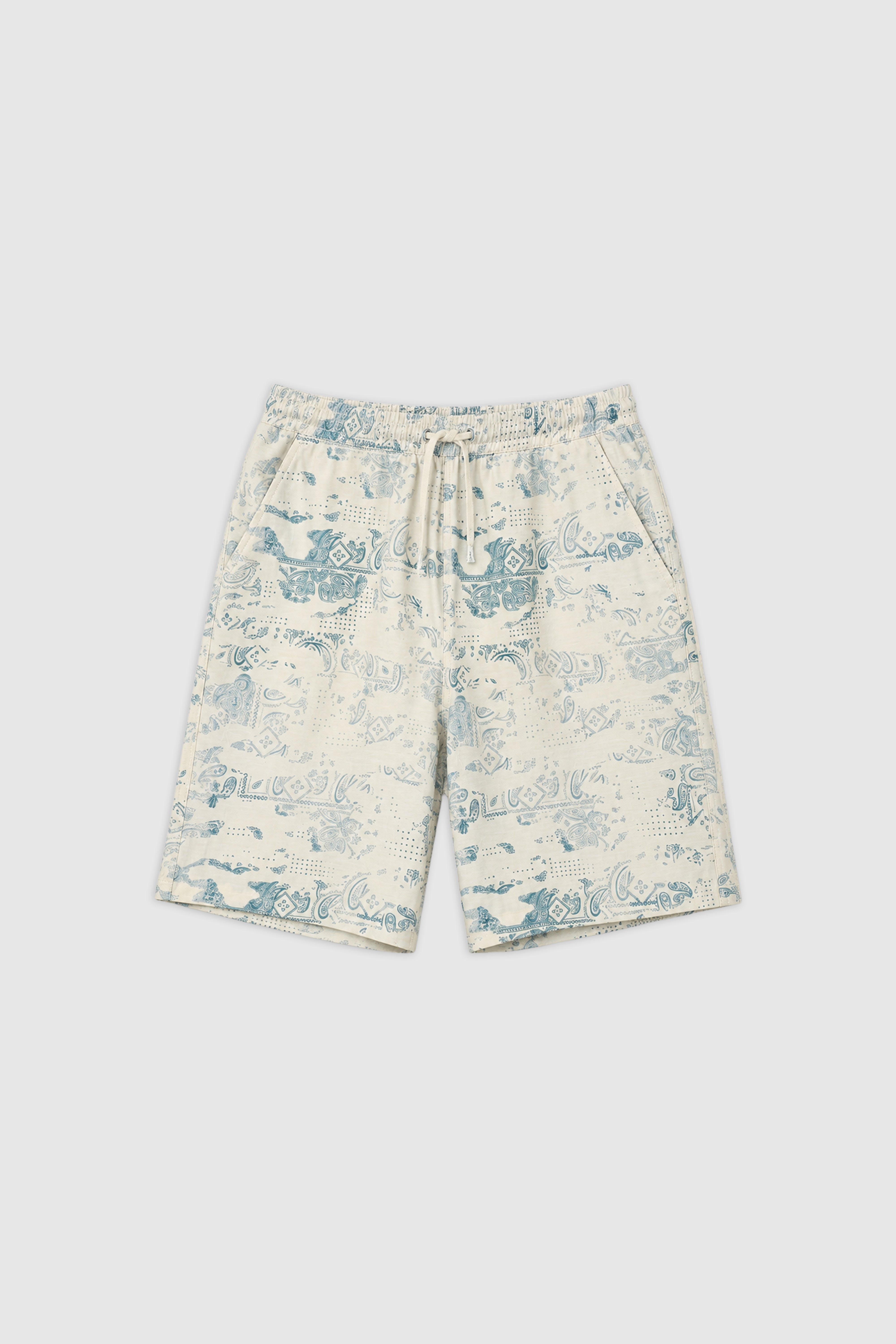 Oversized Print Bermuda