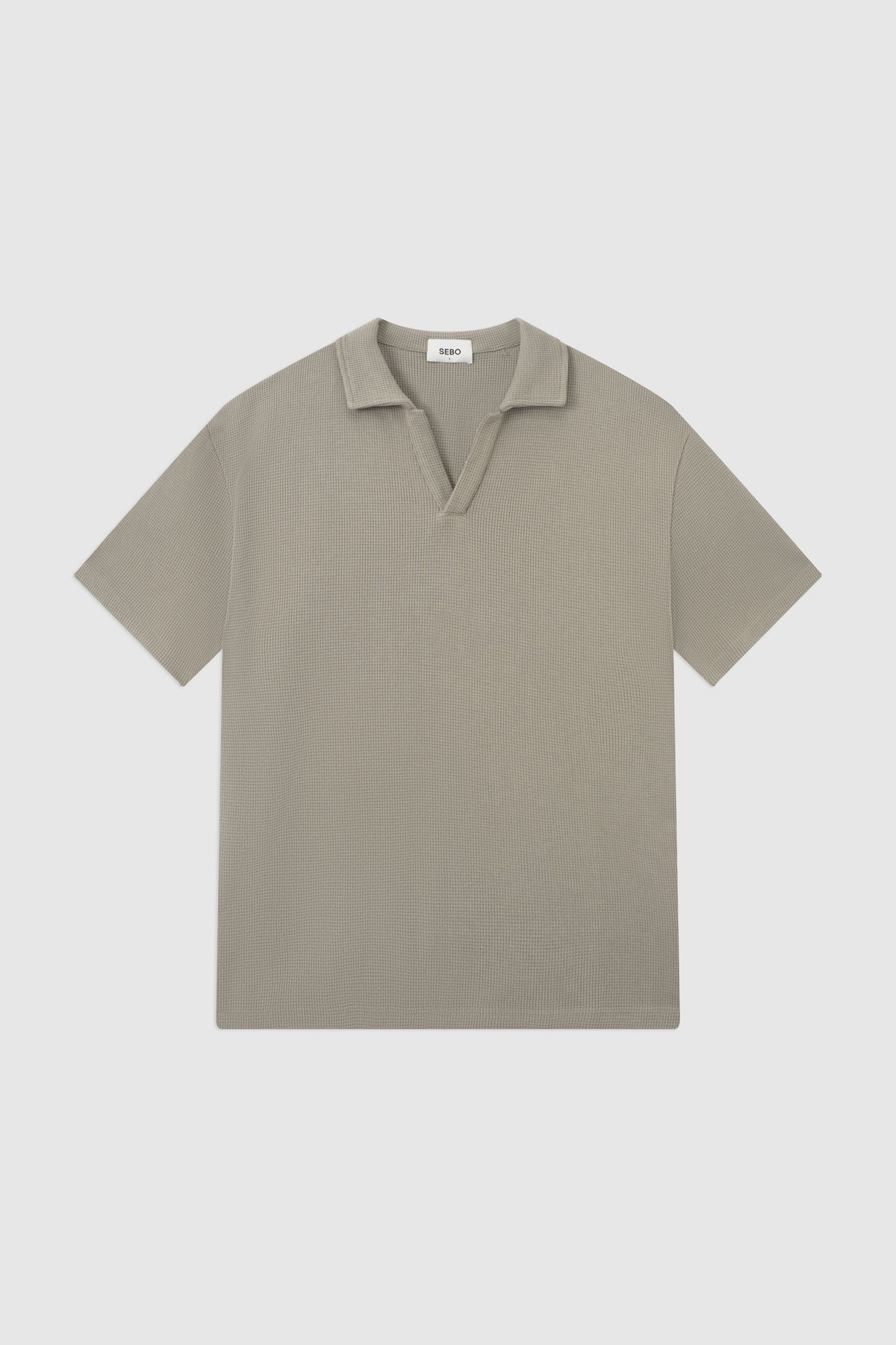 Slim Fit Knitted Cotton Polo Tee