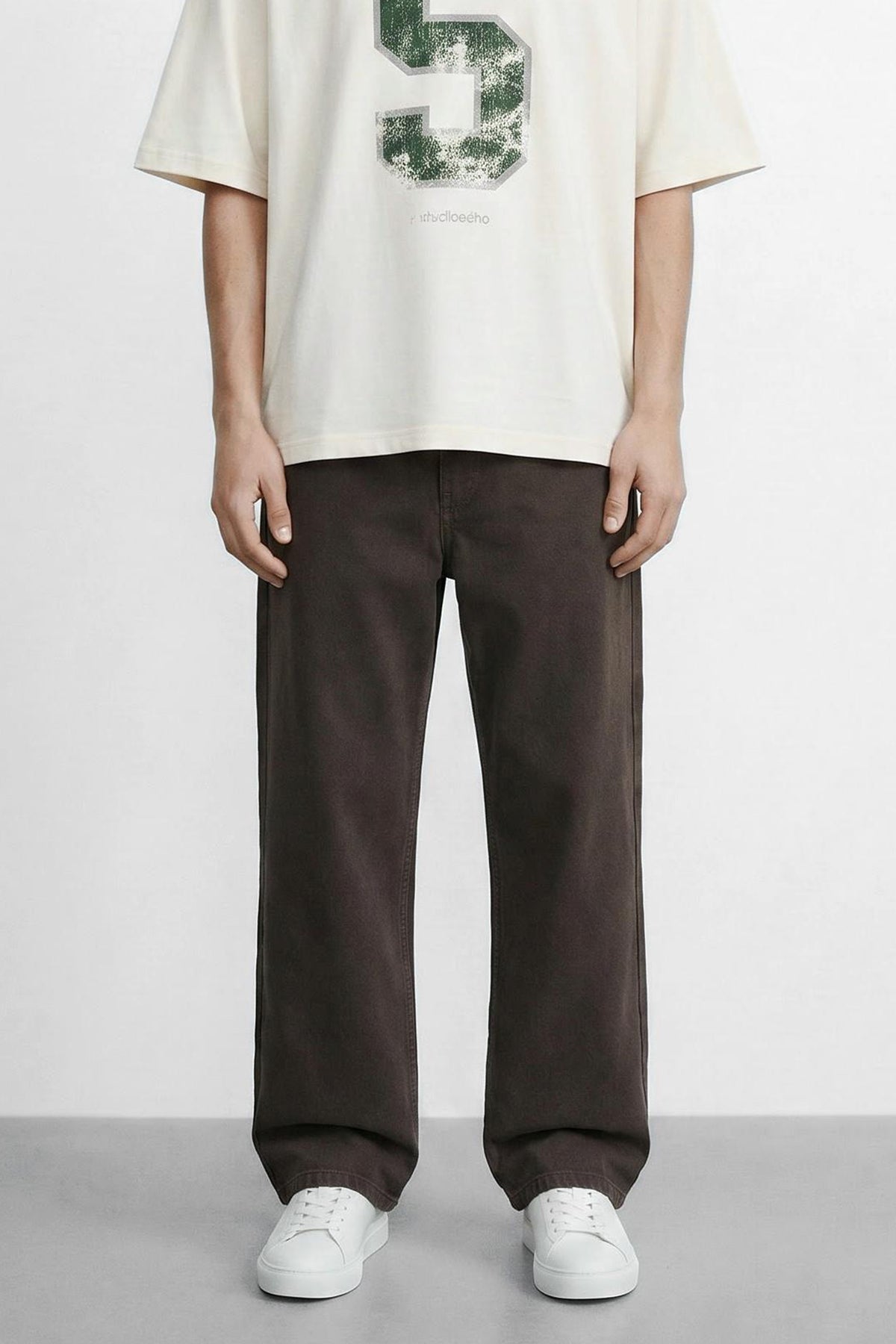 Straight Fit Cotton Pants