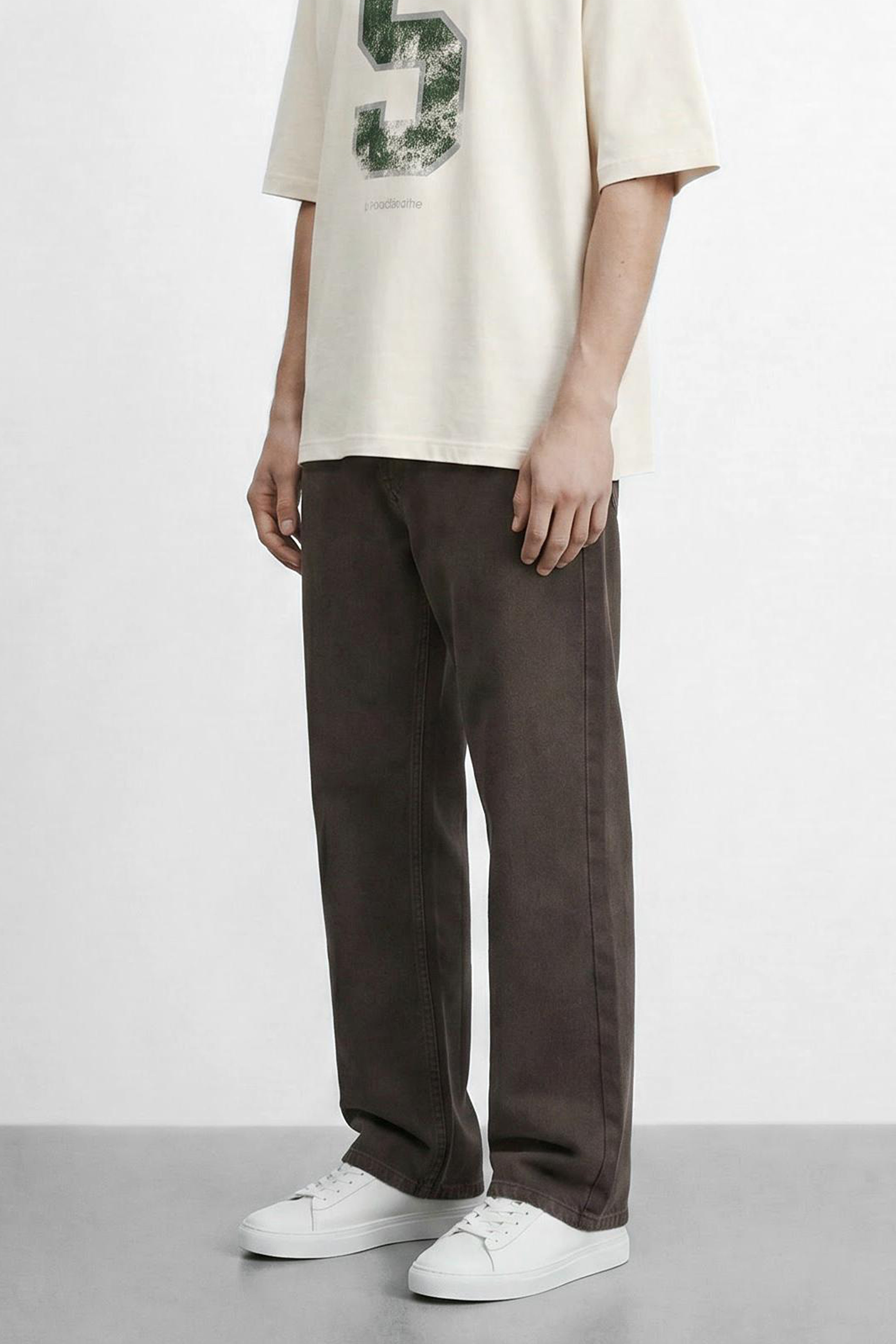 Straight Fit Cotton Pants