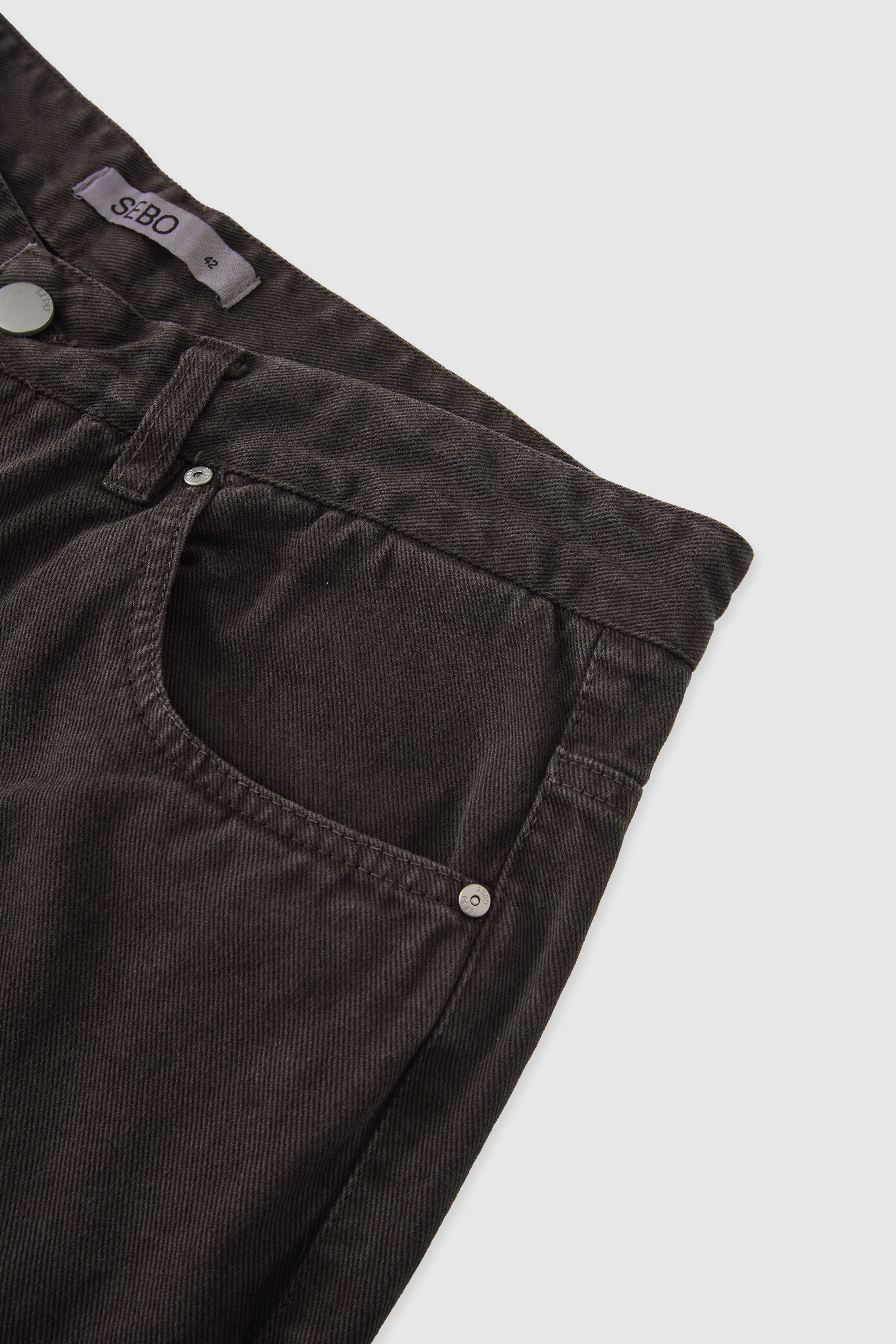 Straight Fit Cotton Pants