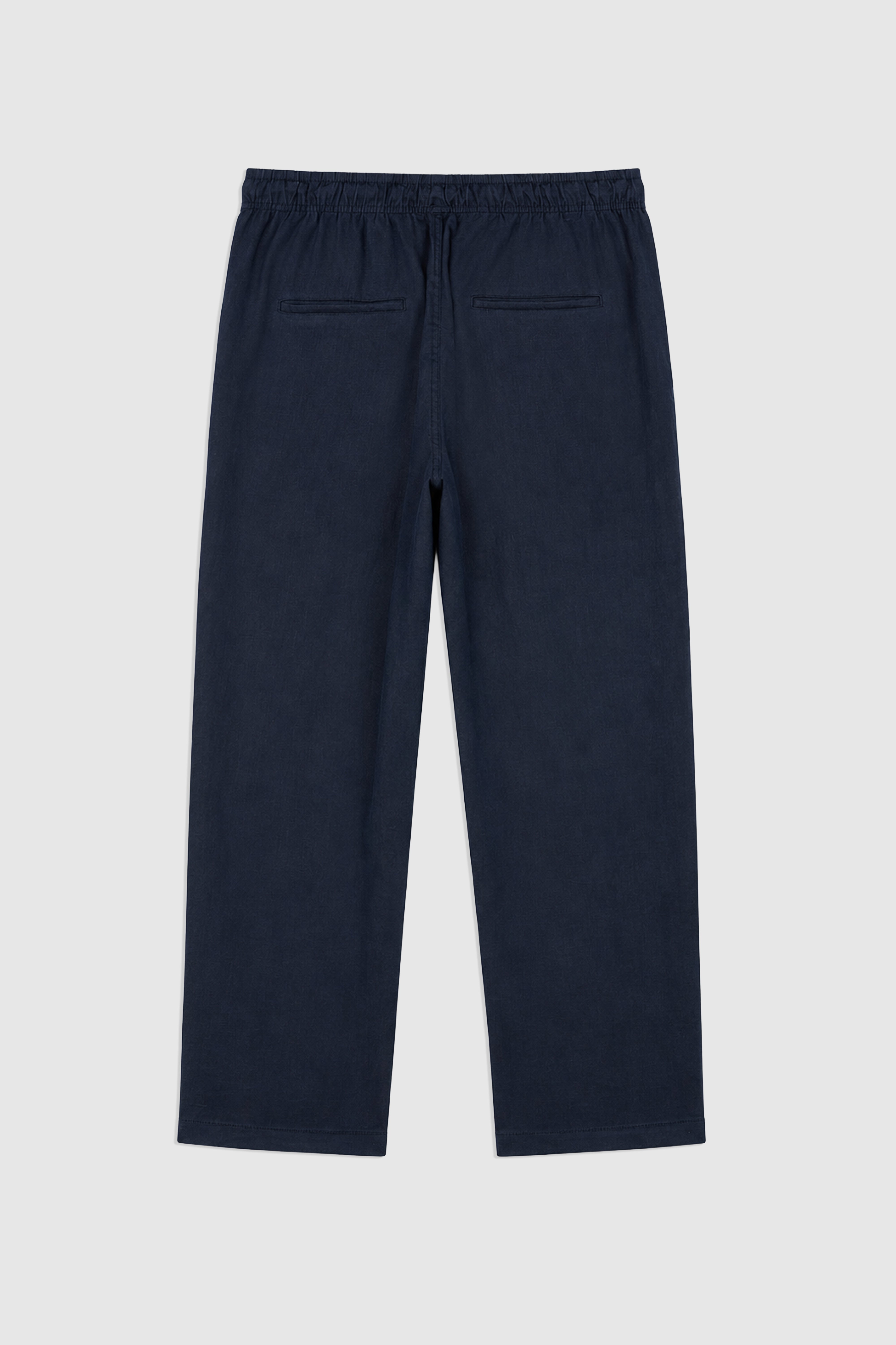 Straight Fit Linen Pants