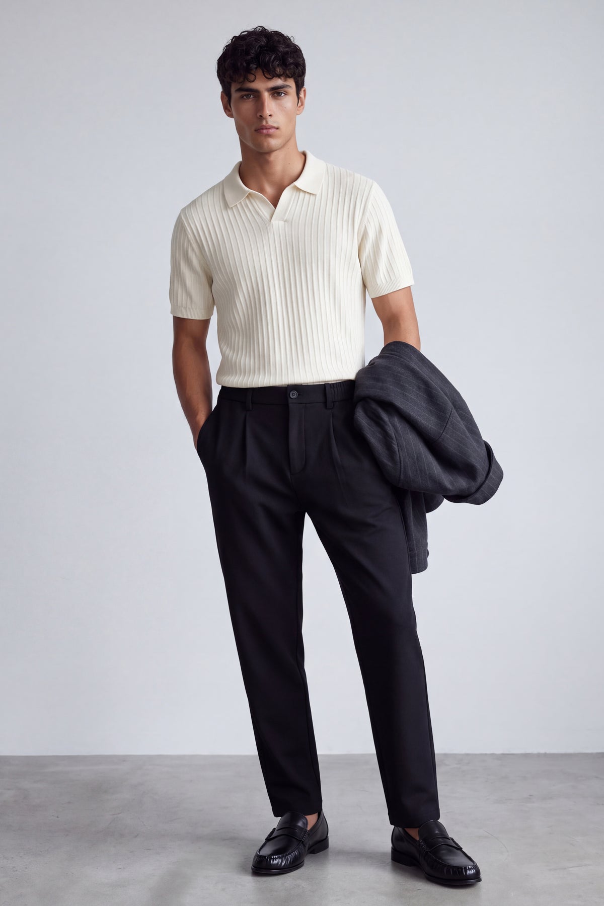 Slim Fit Cotton Blend Pants