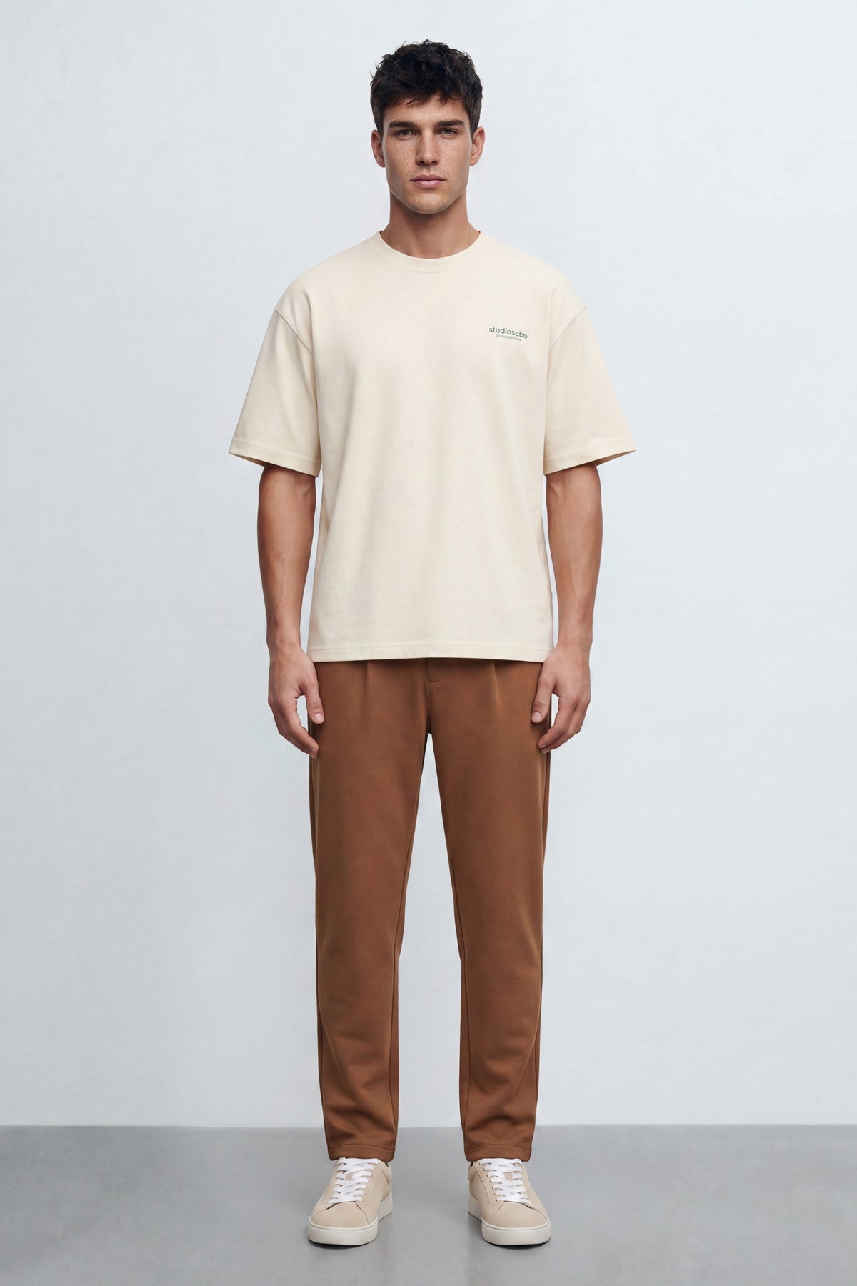 Slim Fit Cotton Blend Pants