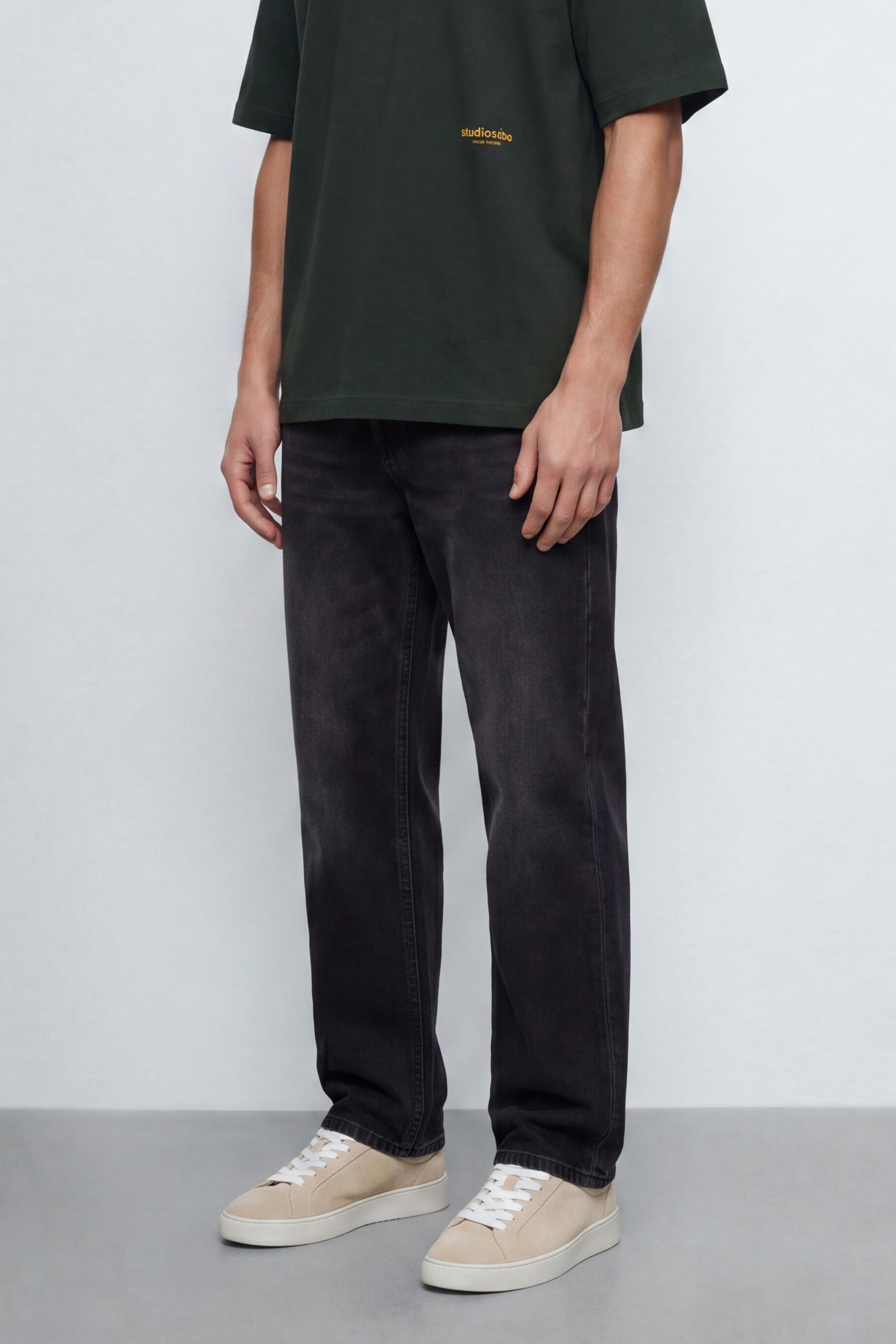 Straight Fit Cotton Jeans