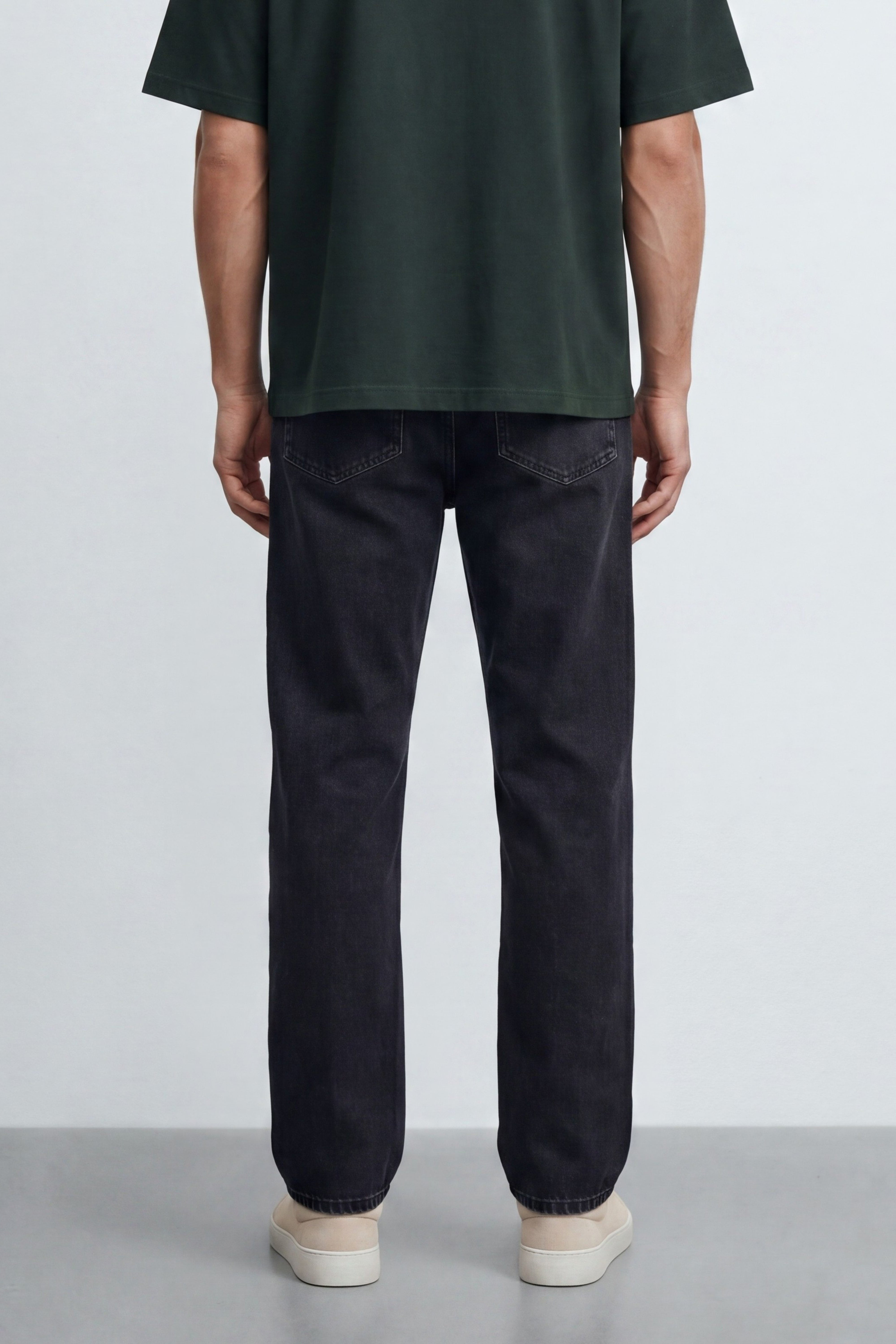 Straight Fit Cotton Jeans