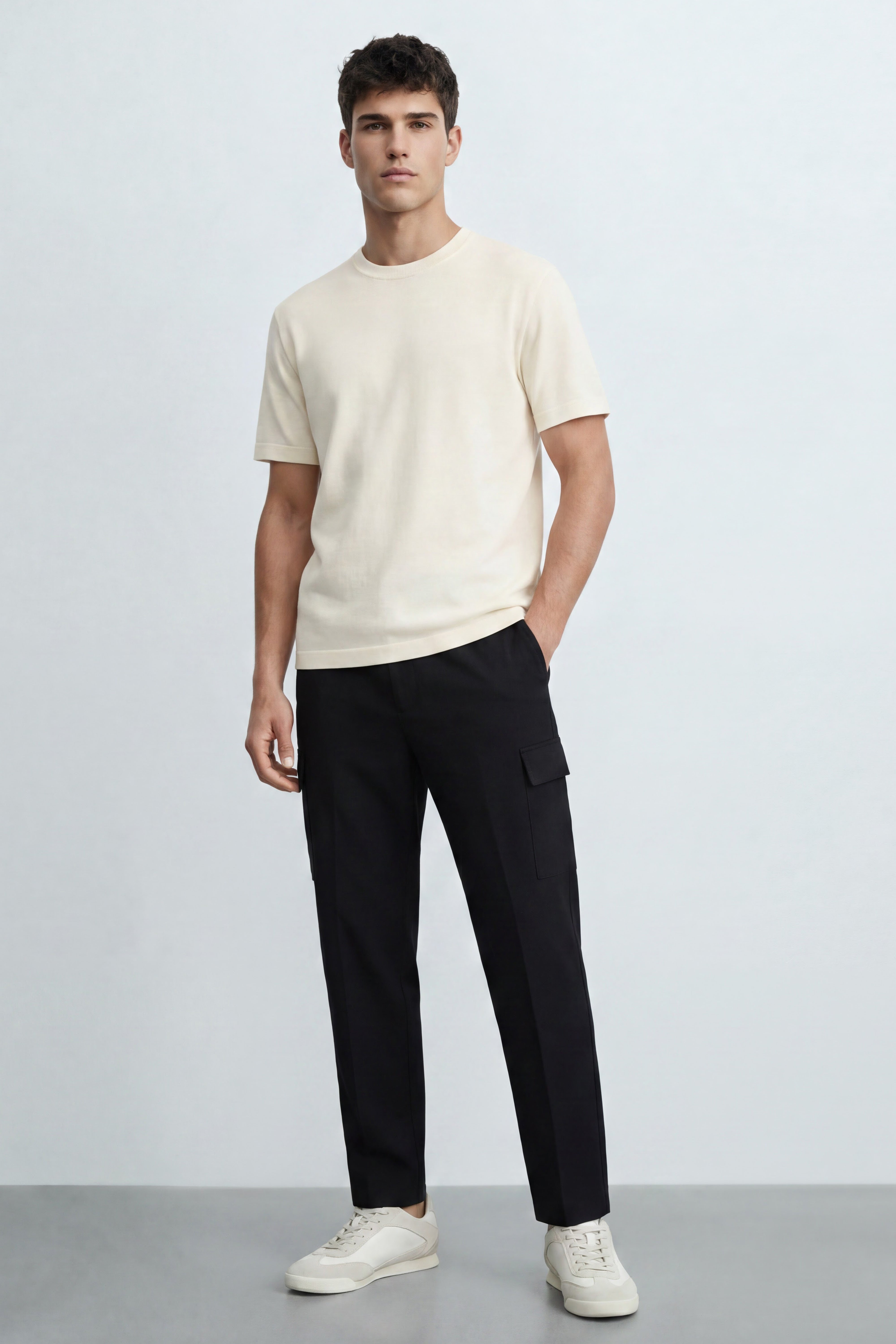 Straight Fit Tailored Pants