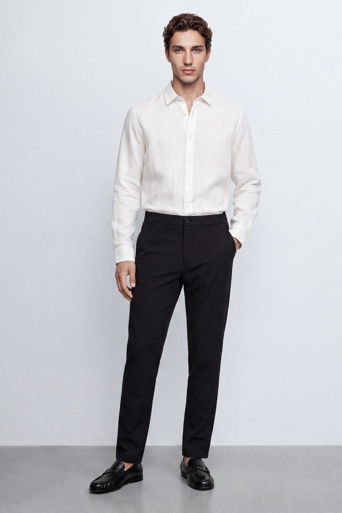 Carrot Fit Tailored Pants