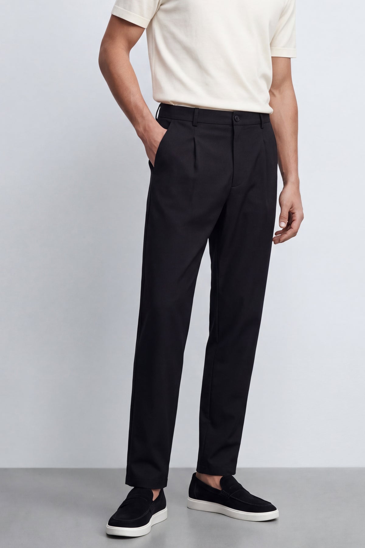 Carrot Fit Semi Tailored Pants