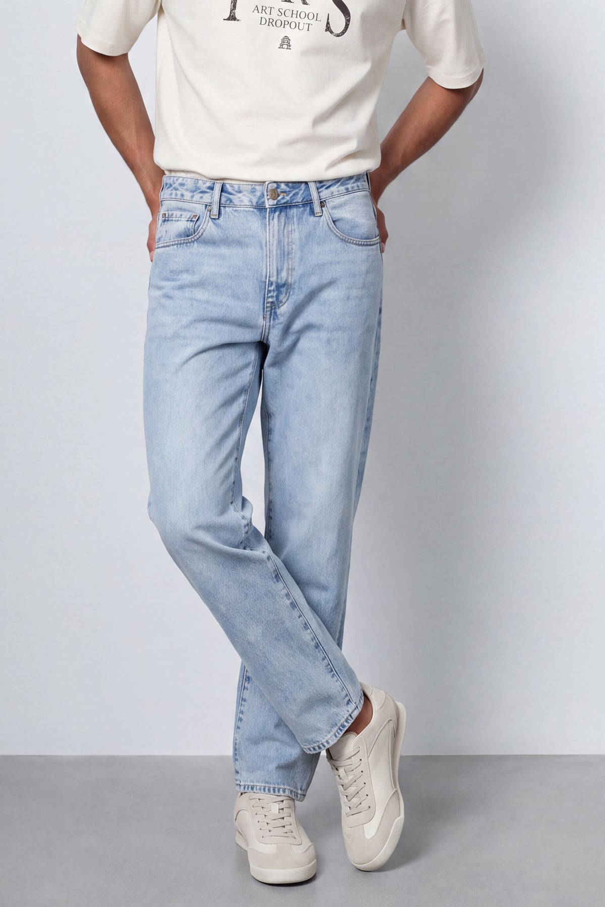 Relaxed Fit Cotton Jeans