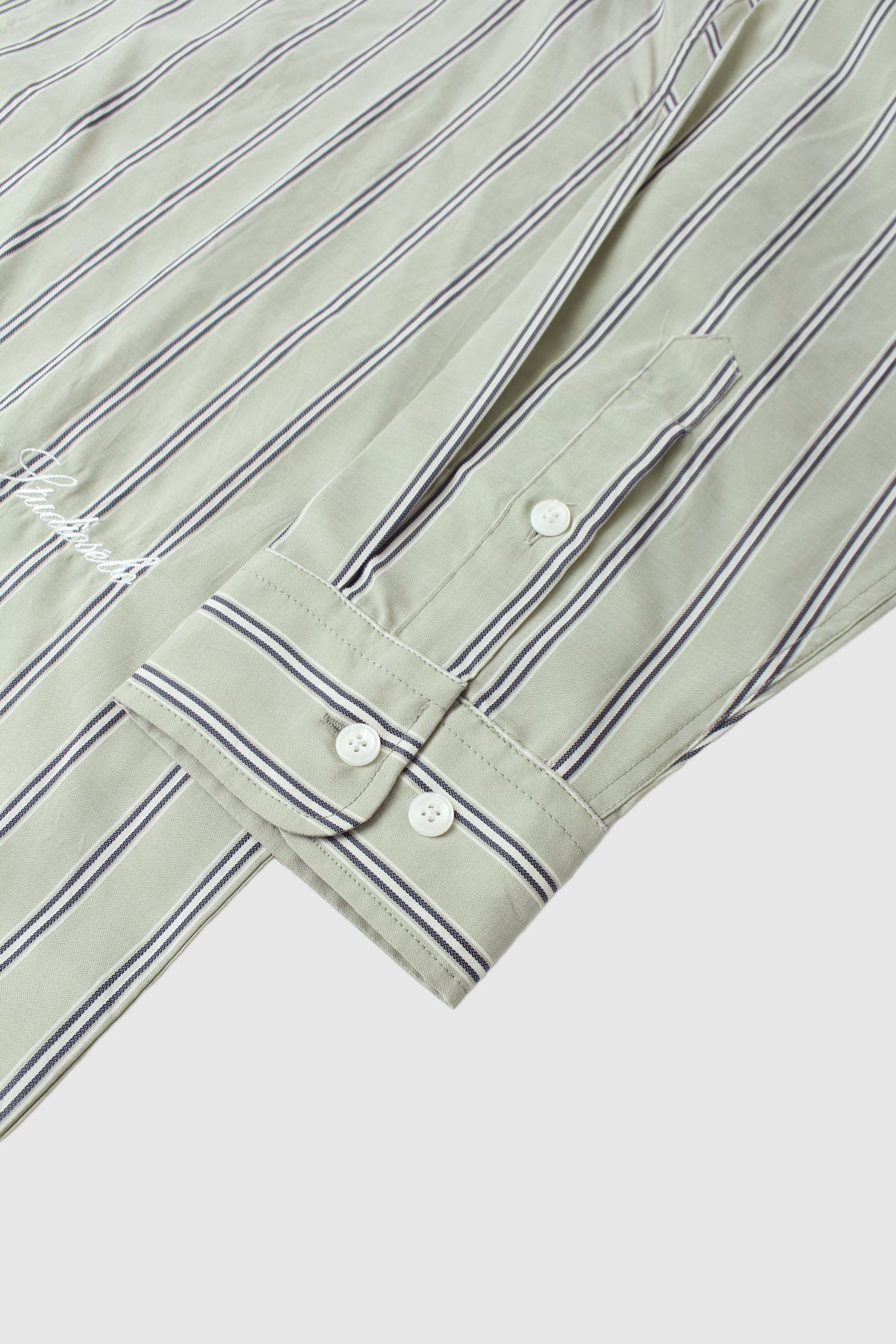 Boxy Fit Striped Button-Down Shirt