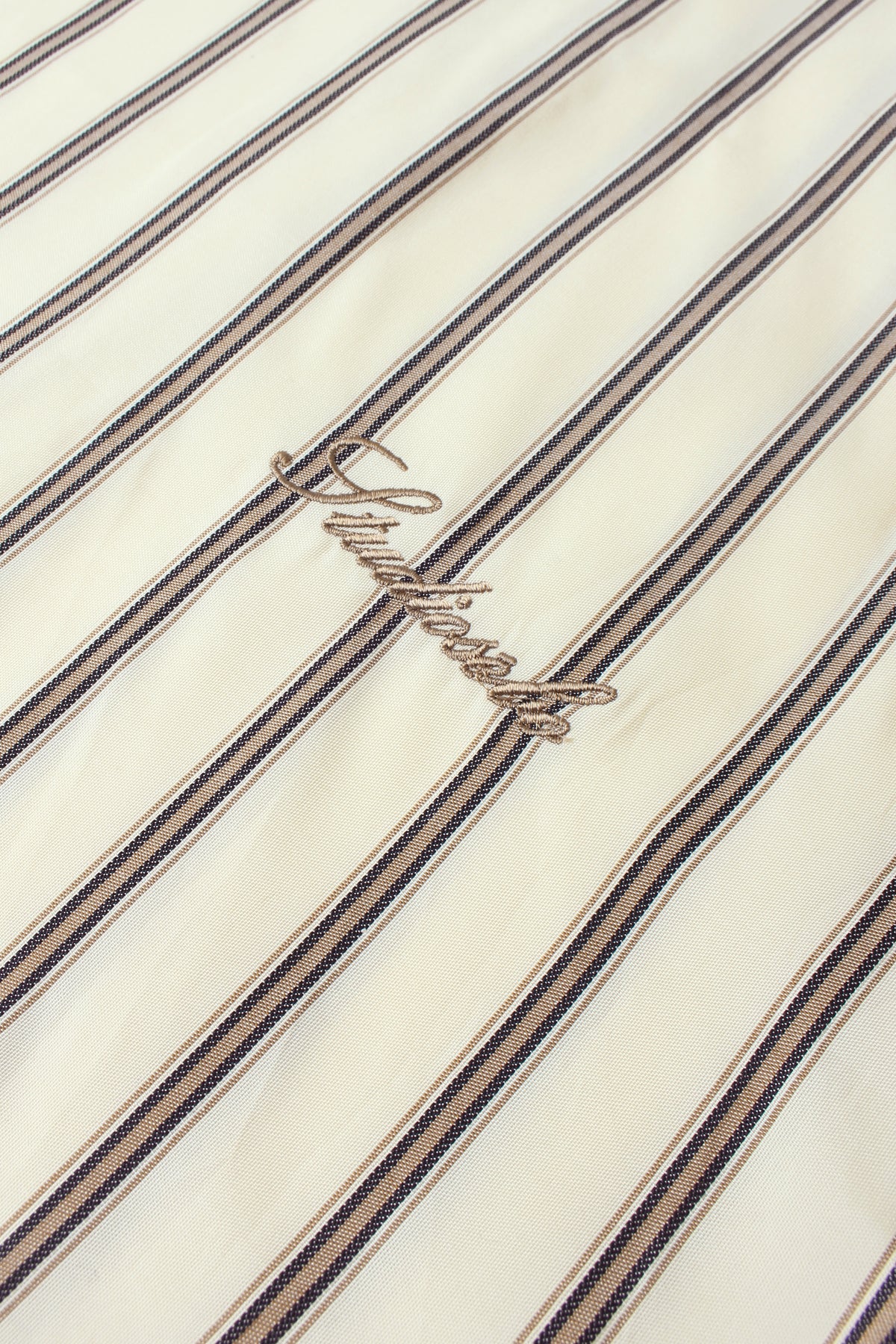 Boxy Fit Striped Button-Down Shirt