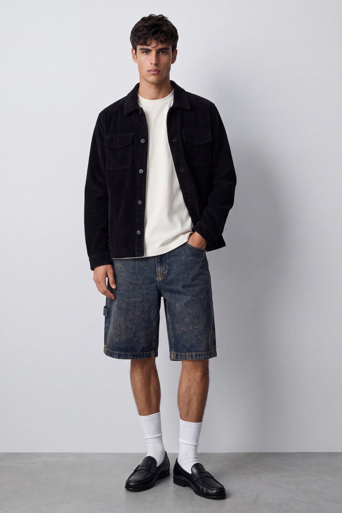 Corduroy Overshirt Jacket
