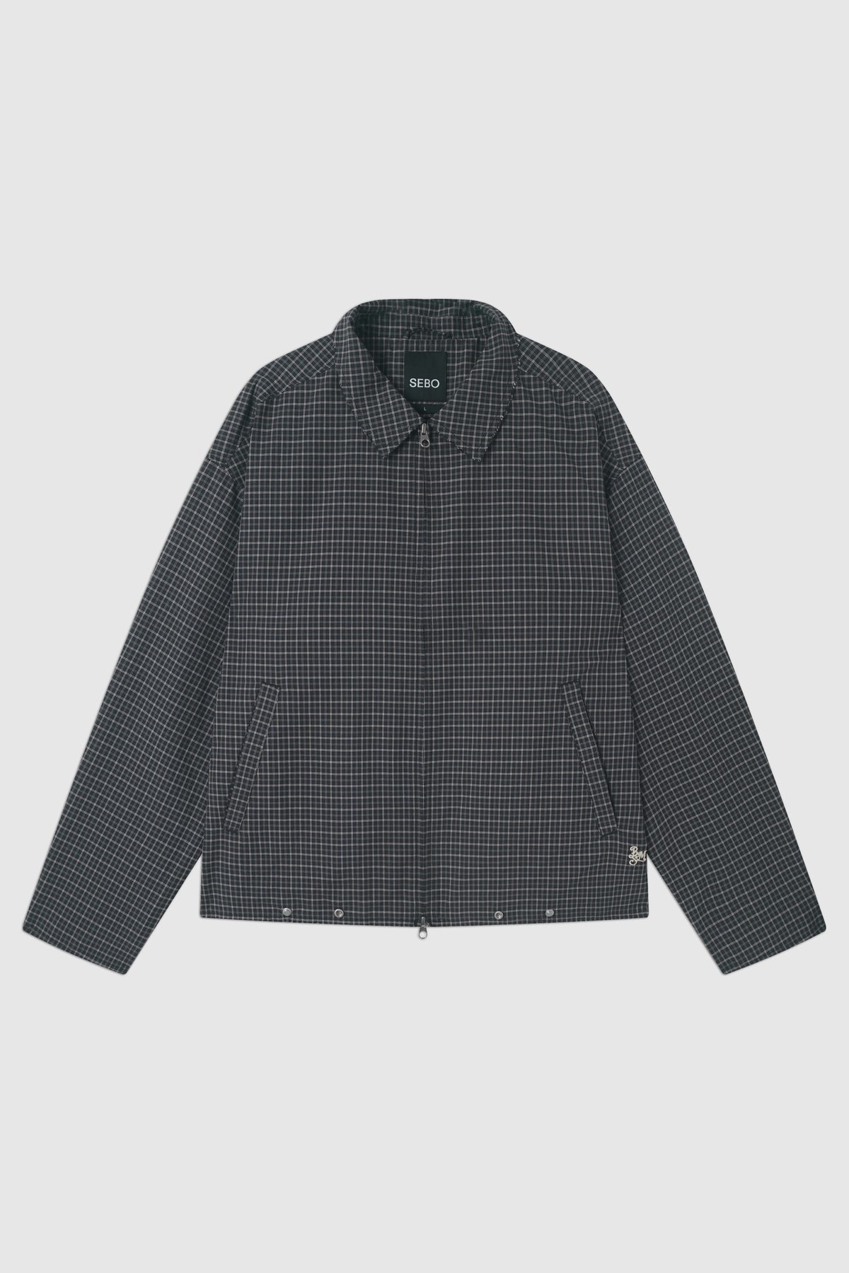 Lightweight Oversized Plaid Jacket