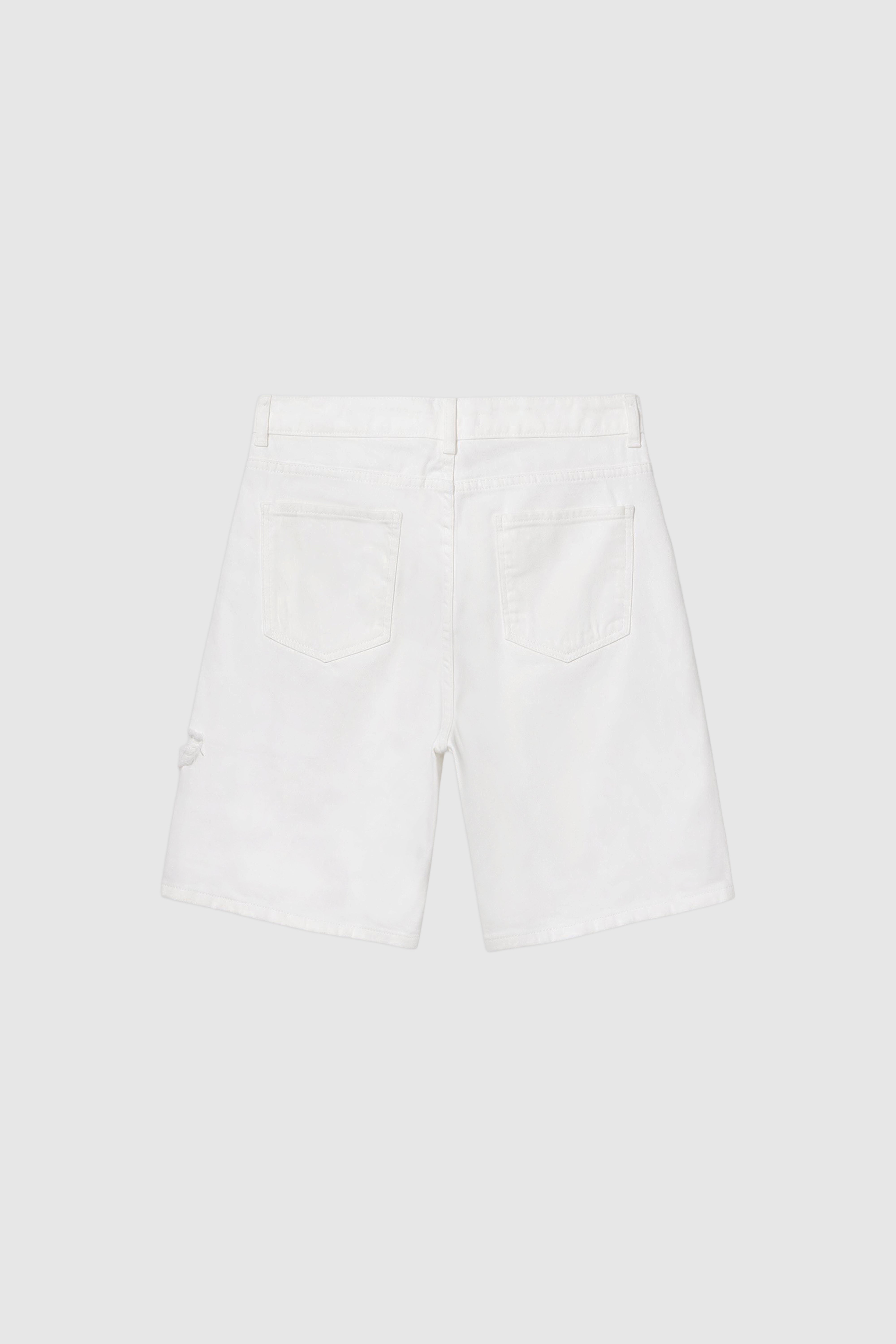 Oversized Denim Bermuda Shorts