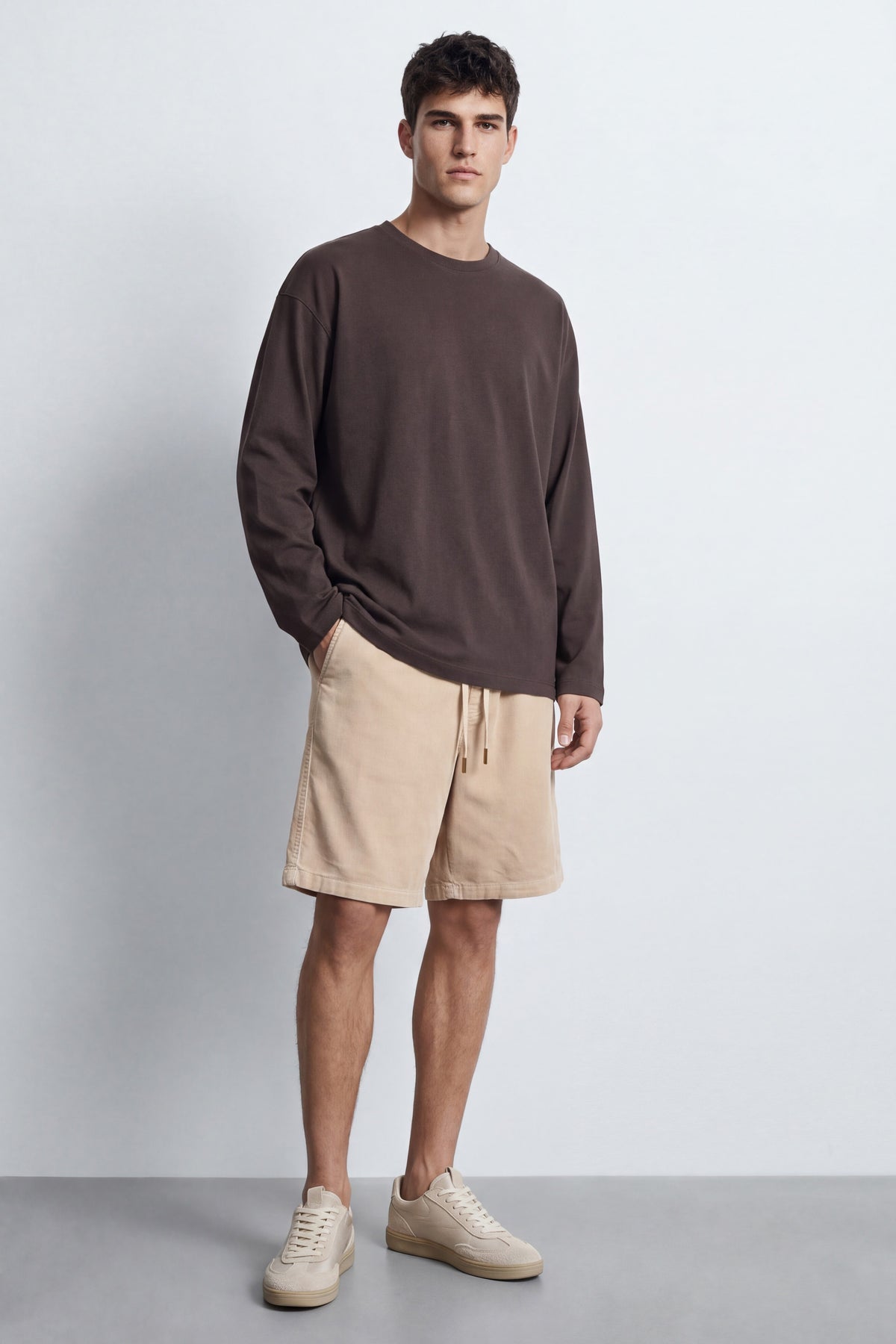 Oversized Basic Long Sleeve Tee