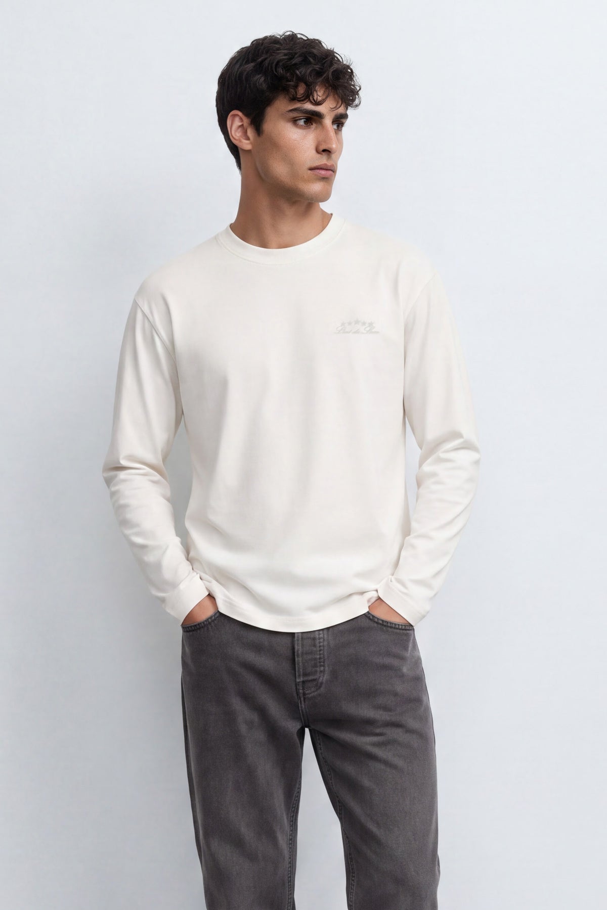 Oversized Cotton Long Sleeve Tee