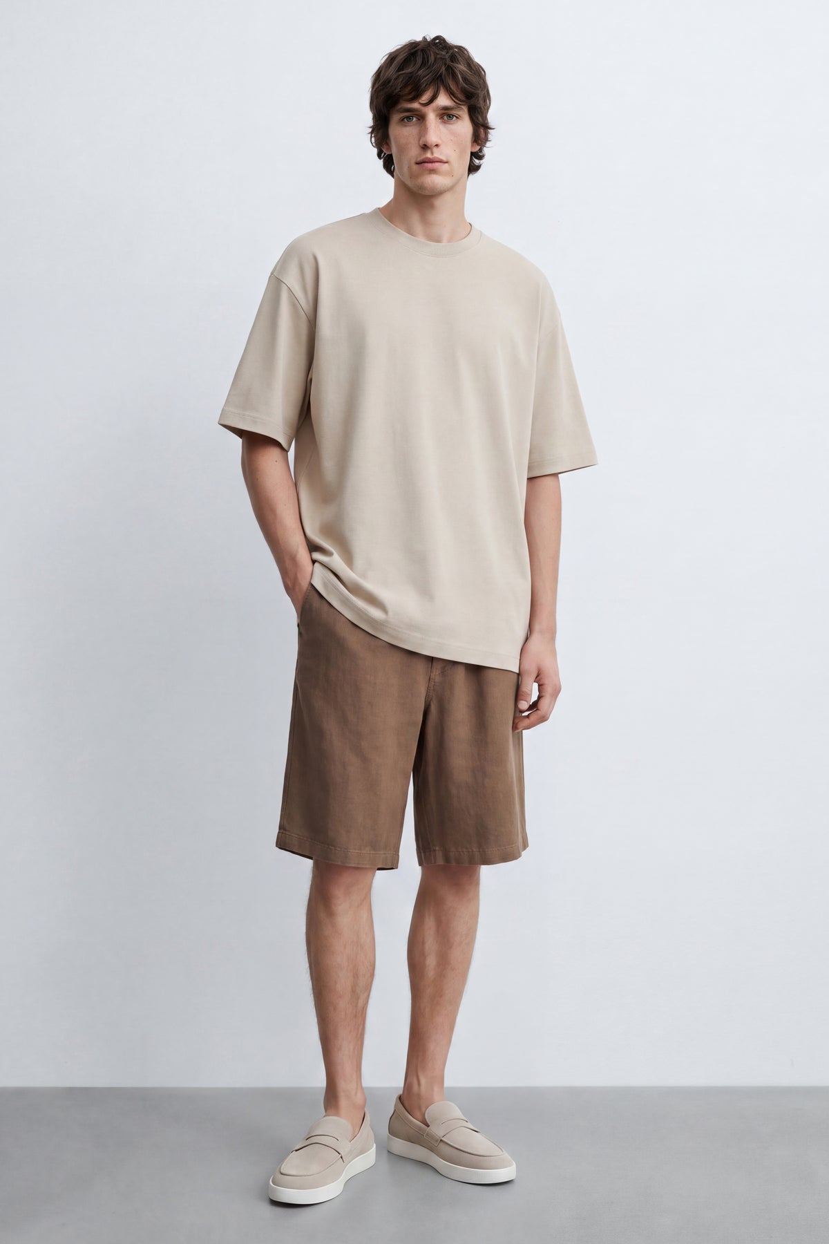 Oversized Mercerized Basic Tee