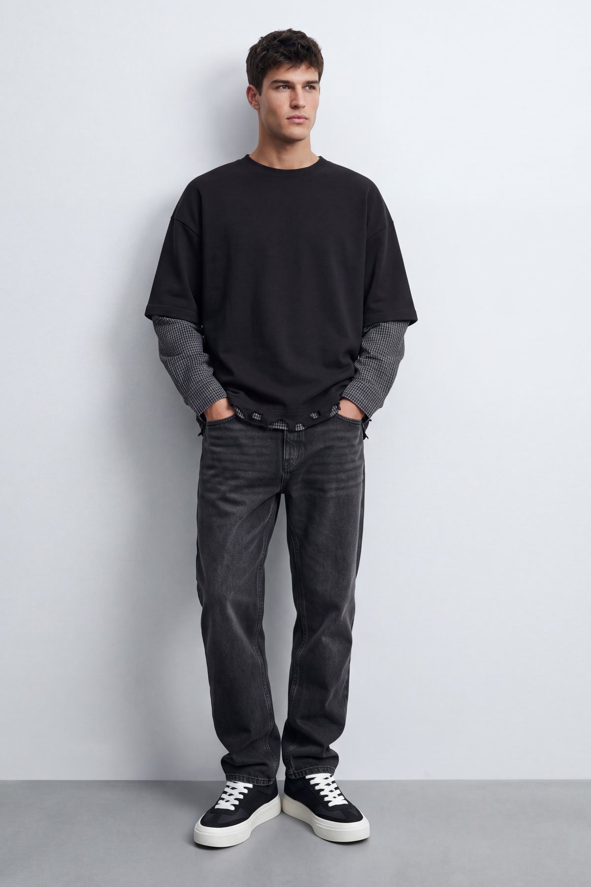 Double-Sleeve Oversized Tee