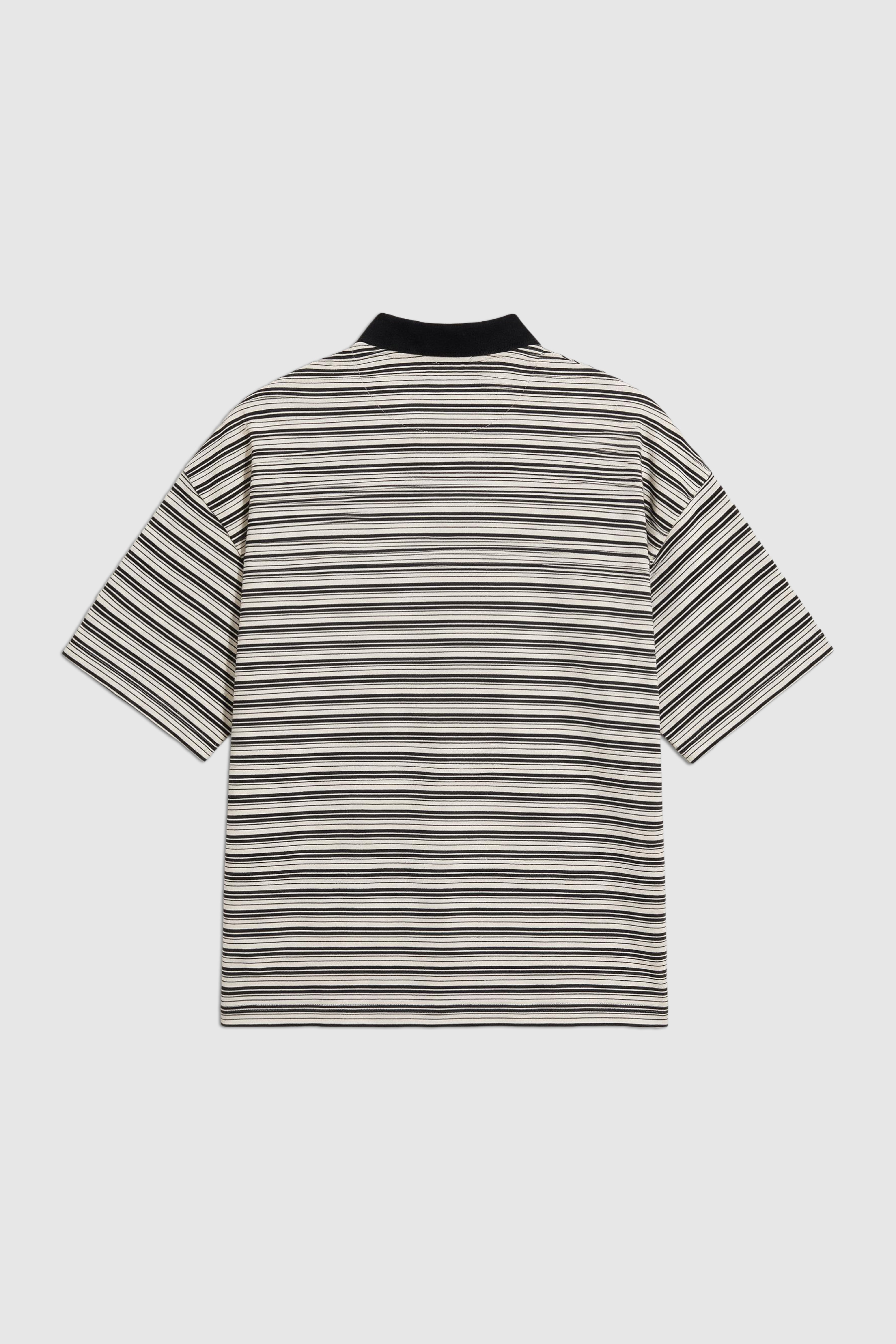 Striped Boxy Polo Shirt