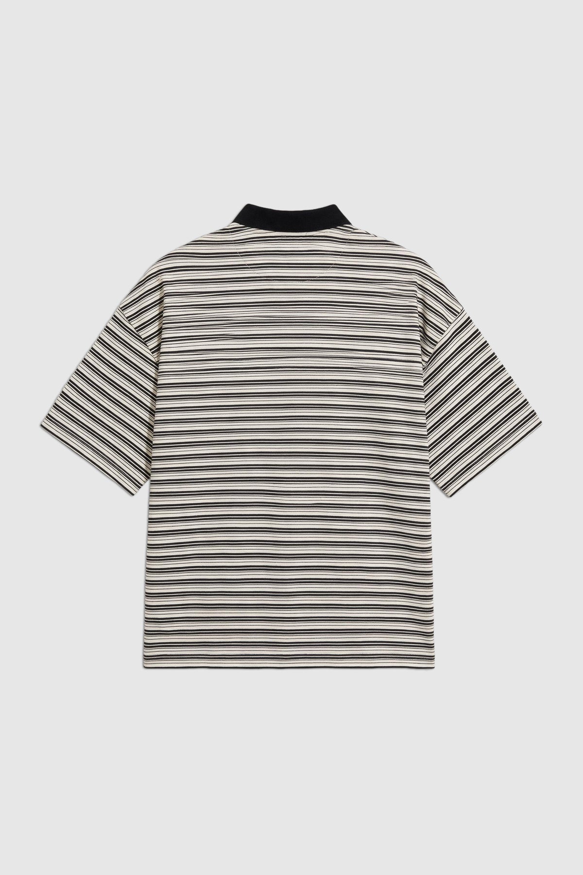 Striped Boxy Polo Shirt