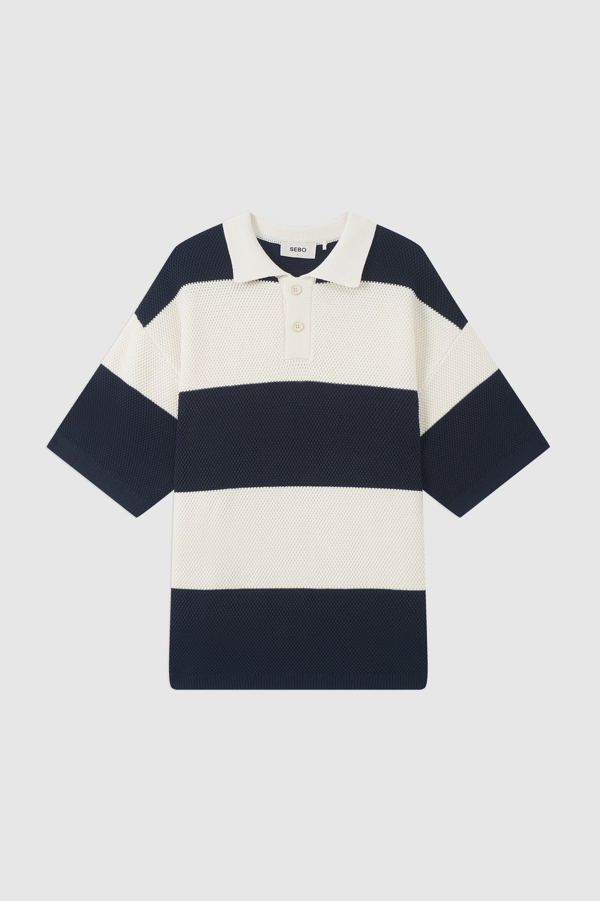 Boxy Oversized Knit Polo