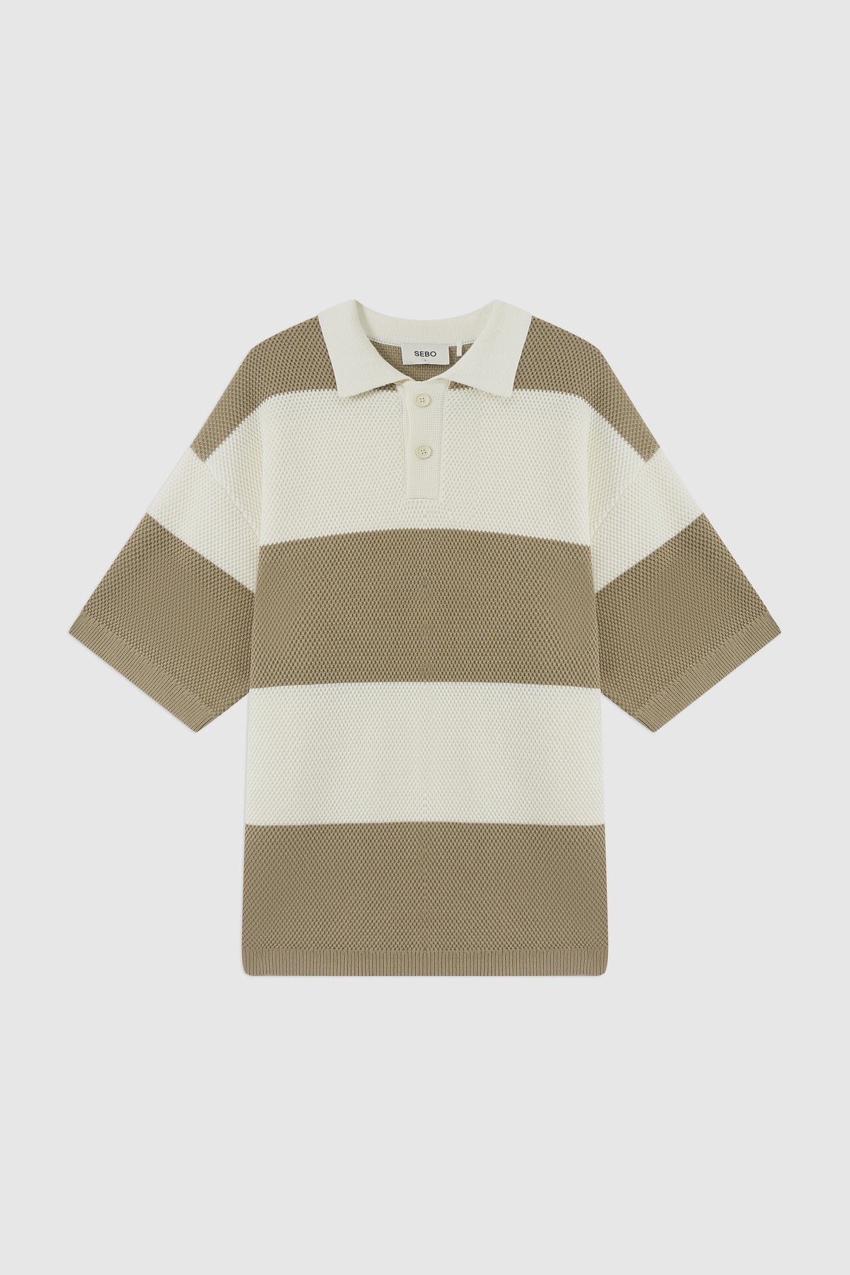 Boxy Oversized Knit Polo