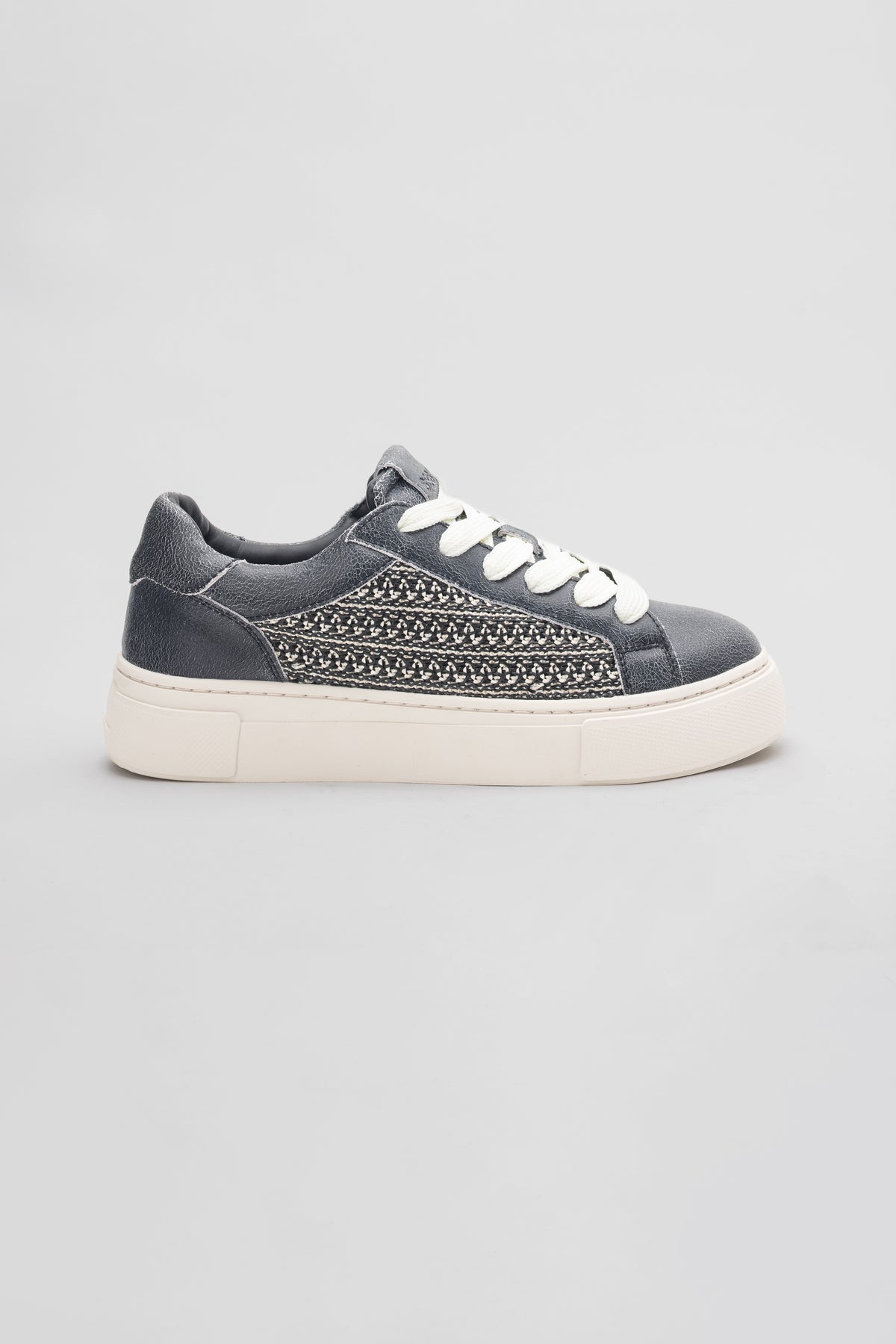 Textured Panel Sneakers