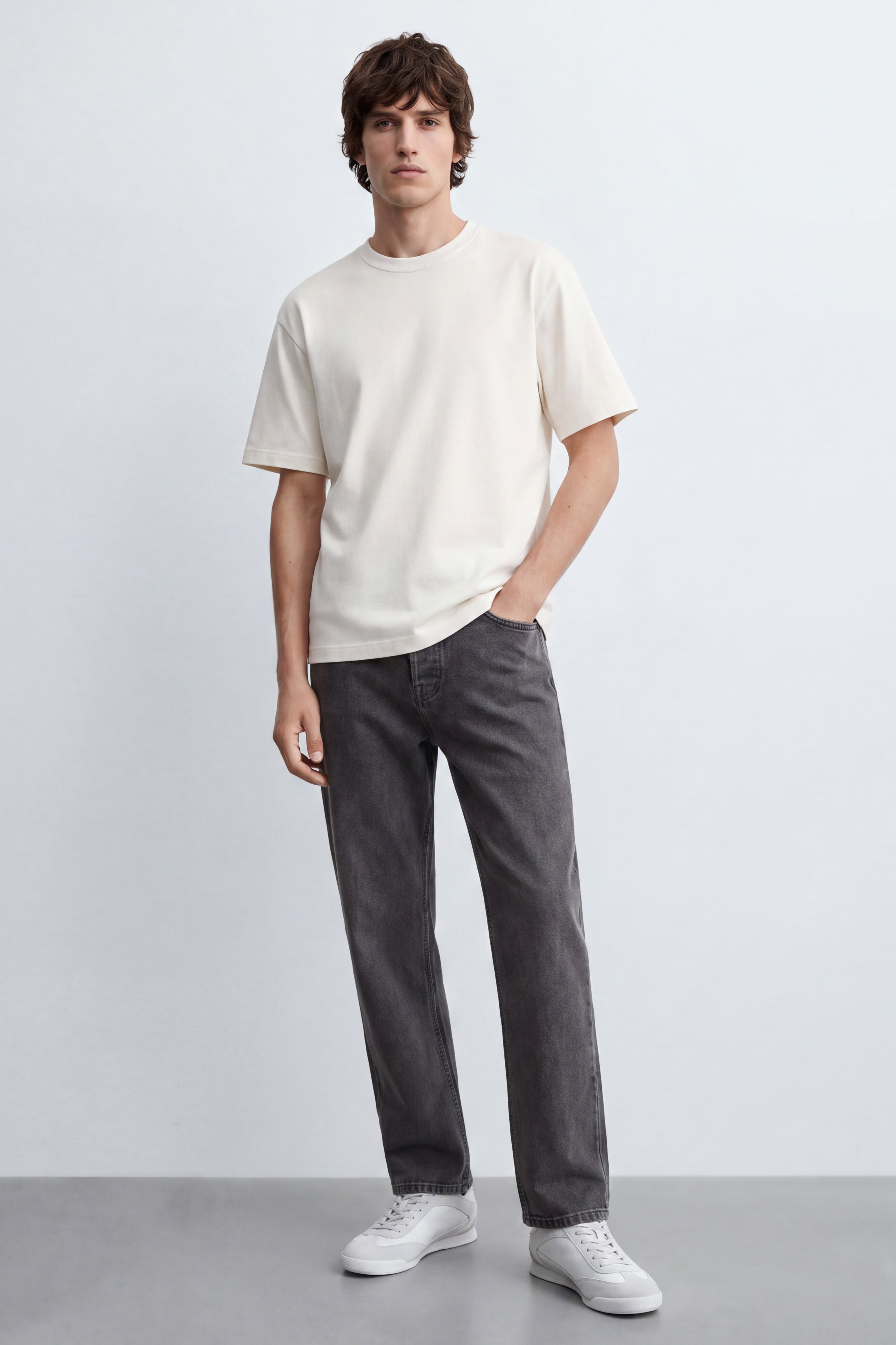 Straight Fit Cotton Pants