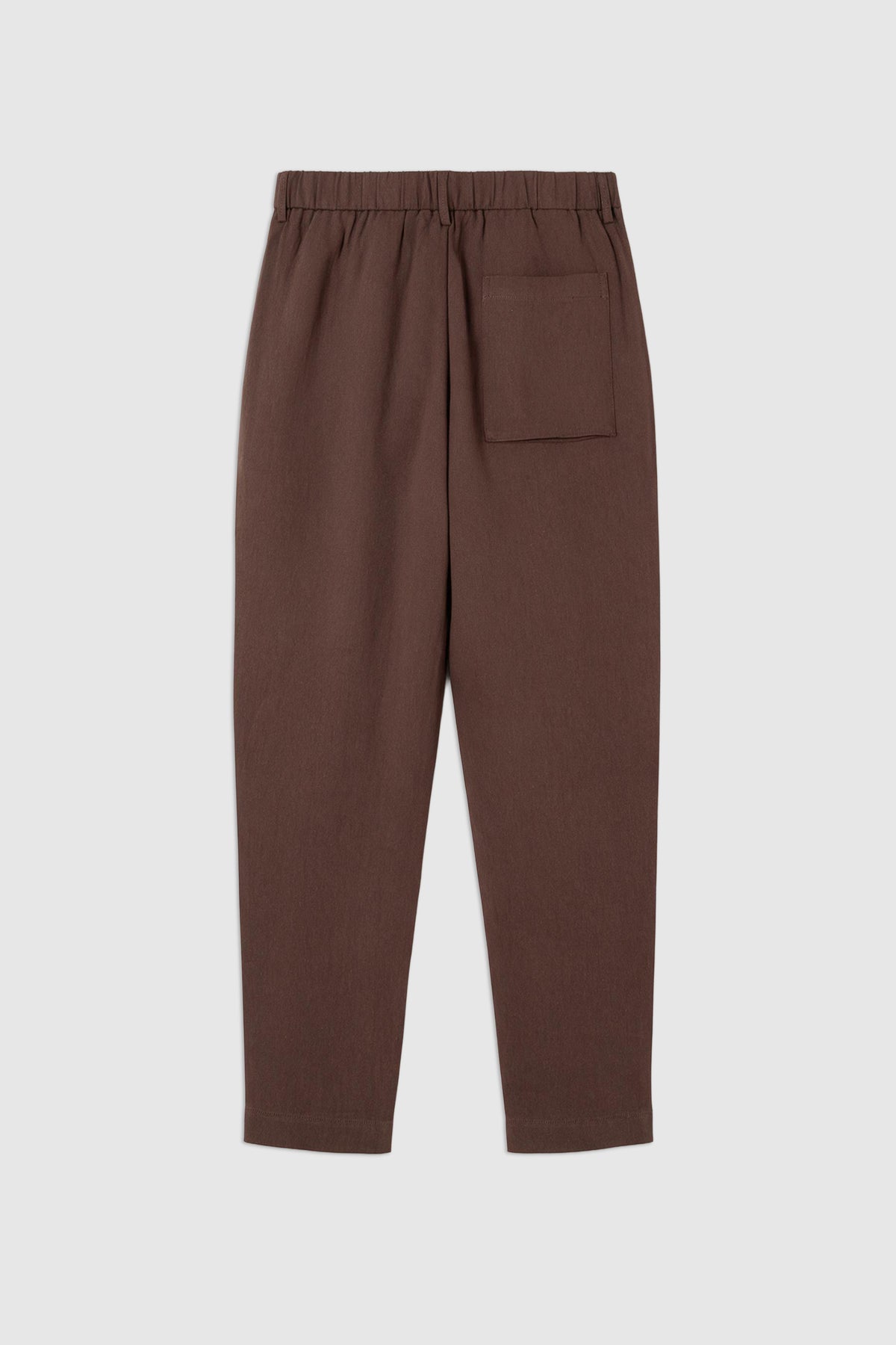 Linen-Blend Cropped Pants