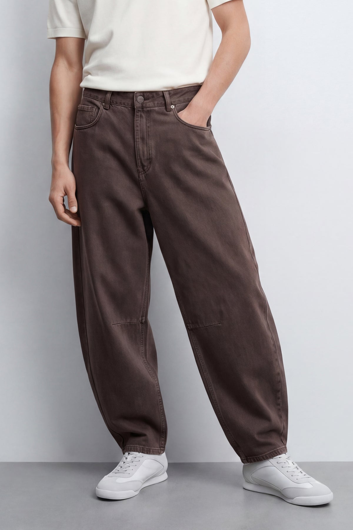 Drill Baggy Fit Trousers