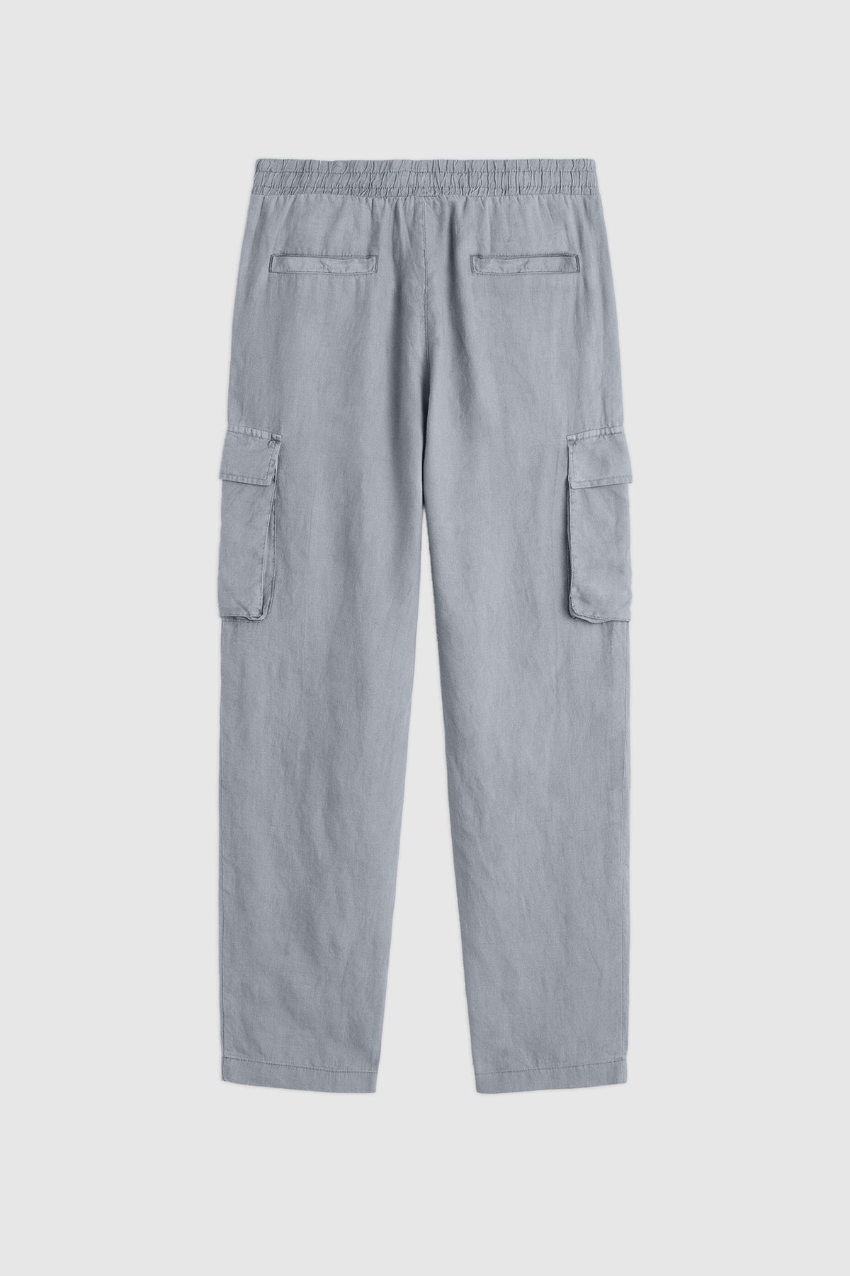 Linen Carrot Fit Cargo Pants
