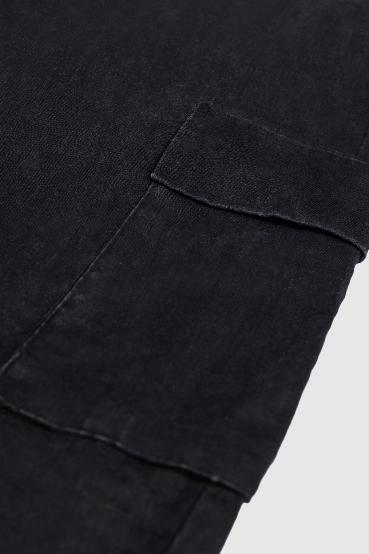 Linen Carrot Fit Cargo Pants
