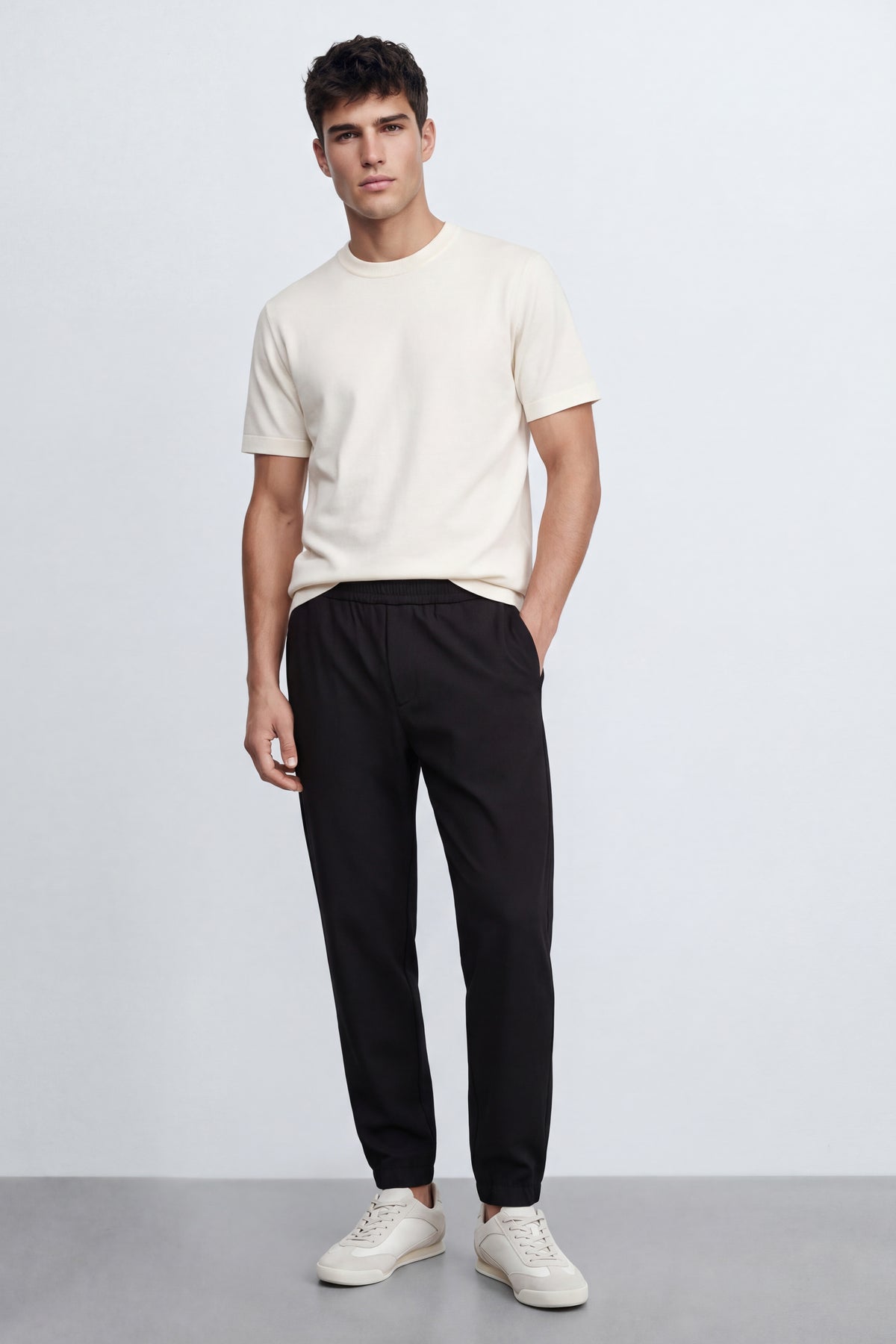 Technical Slim Fit Elastic Trousers