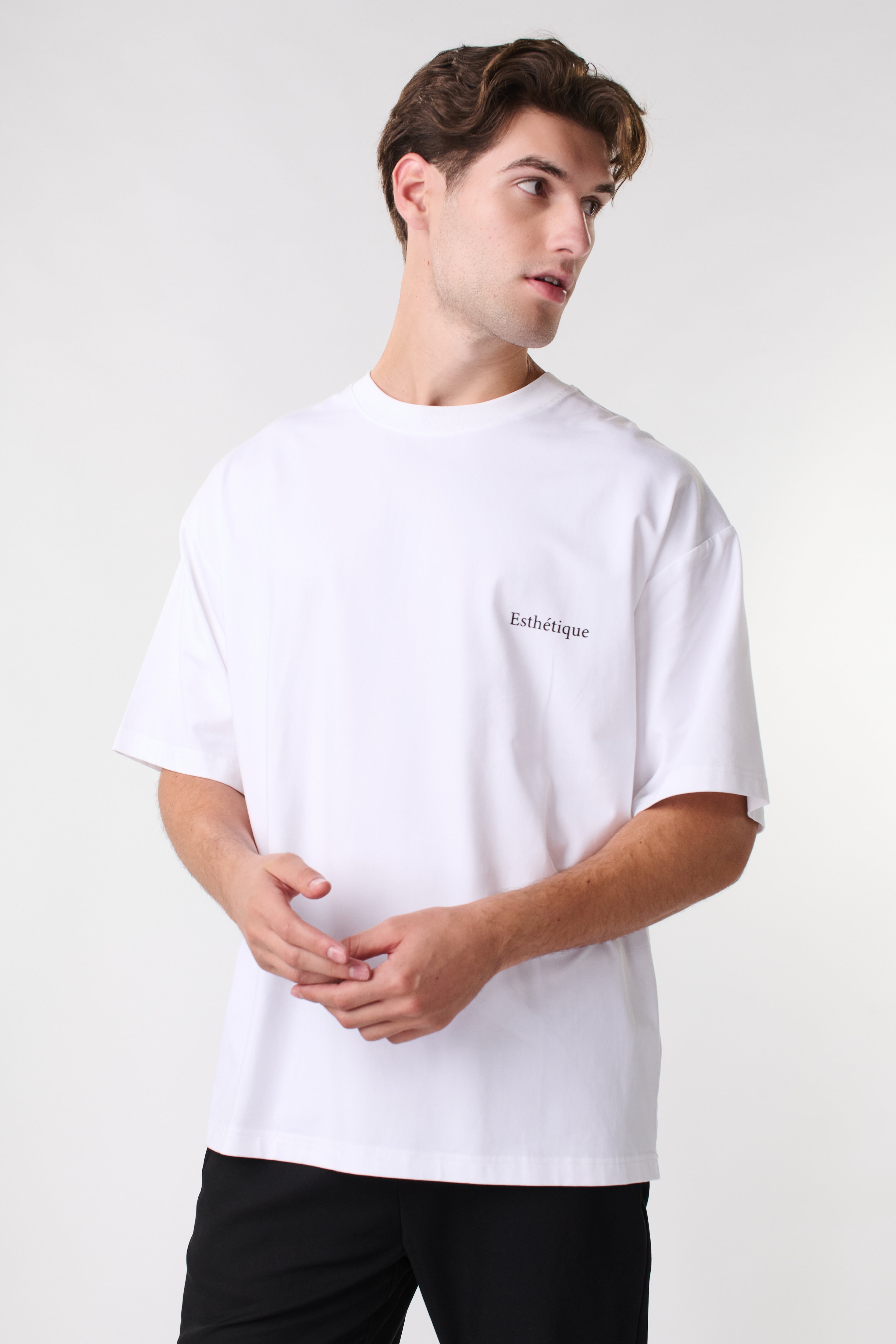 חולצת טישירט אוברסייז לגבר ESTHETIQUE S