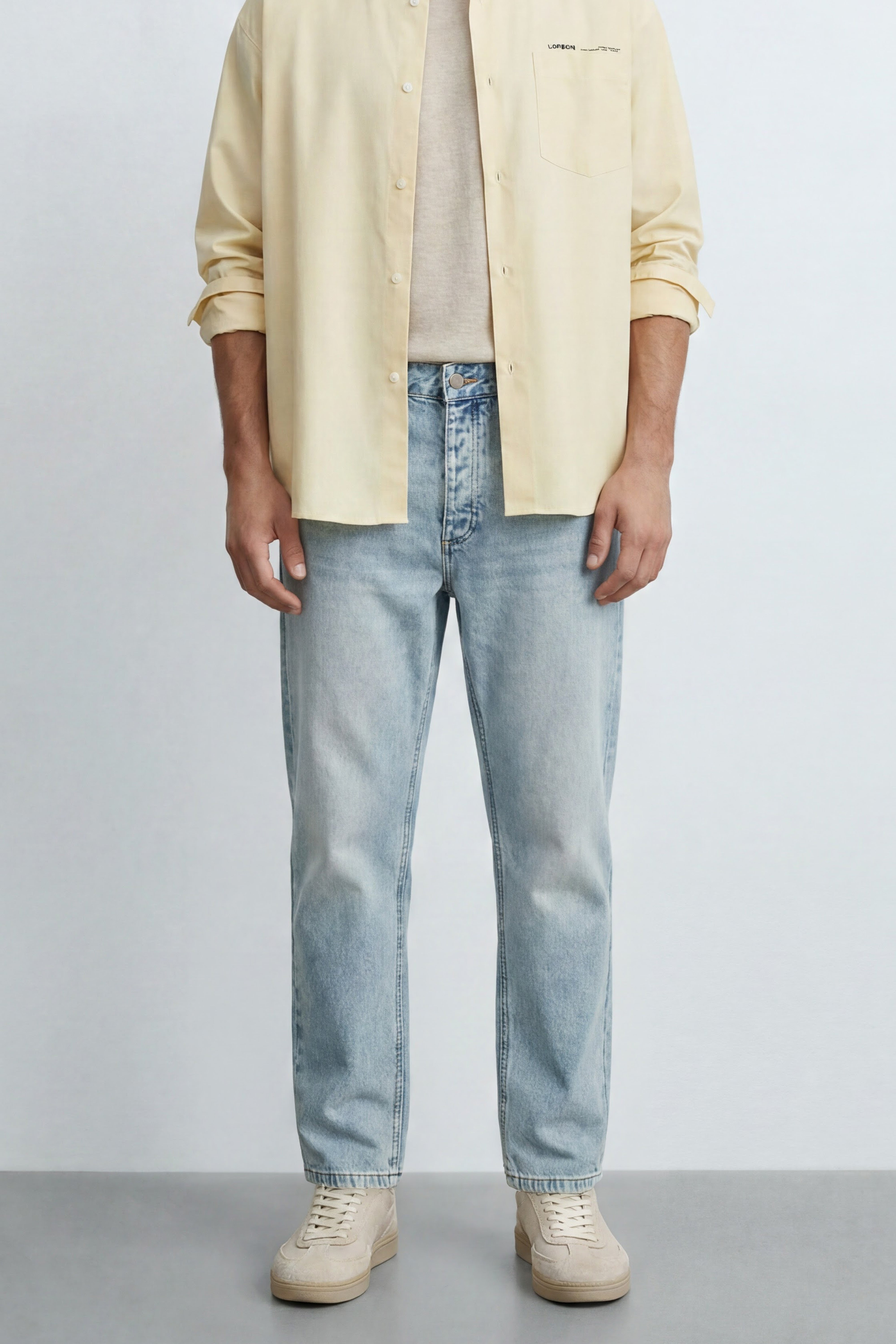 Straight Fit Cotton Jeans