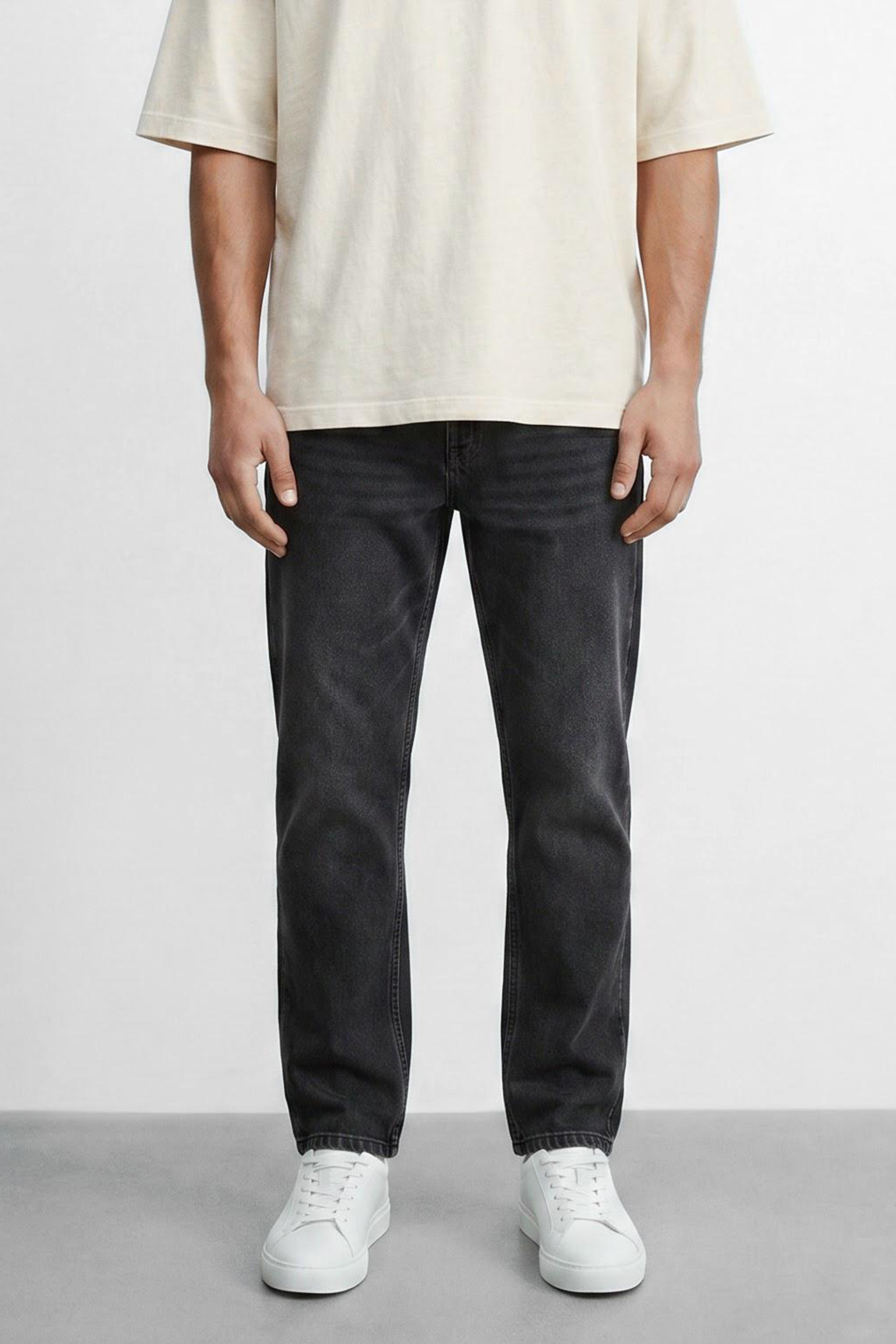 Straight Fit Cotton Jeans