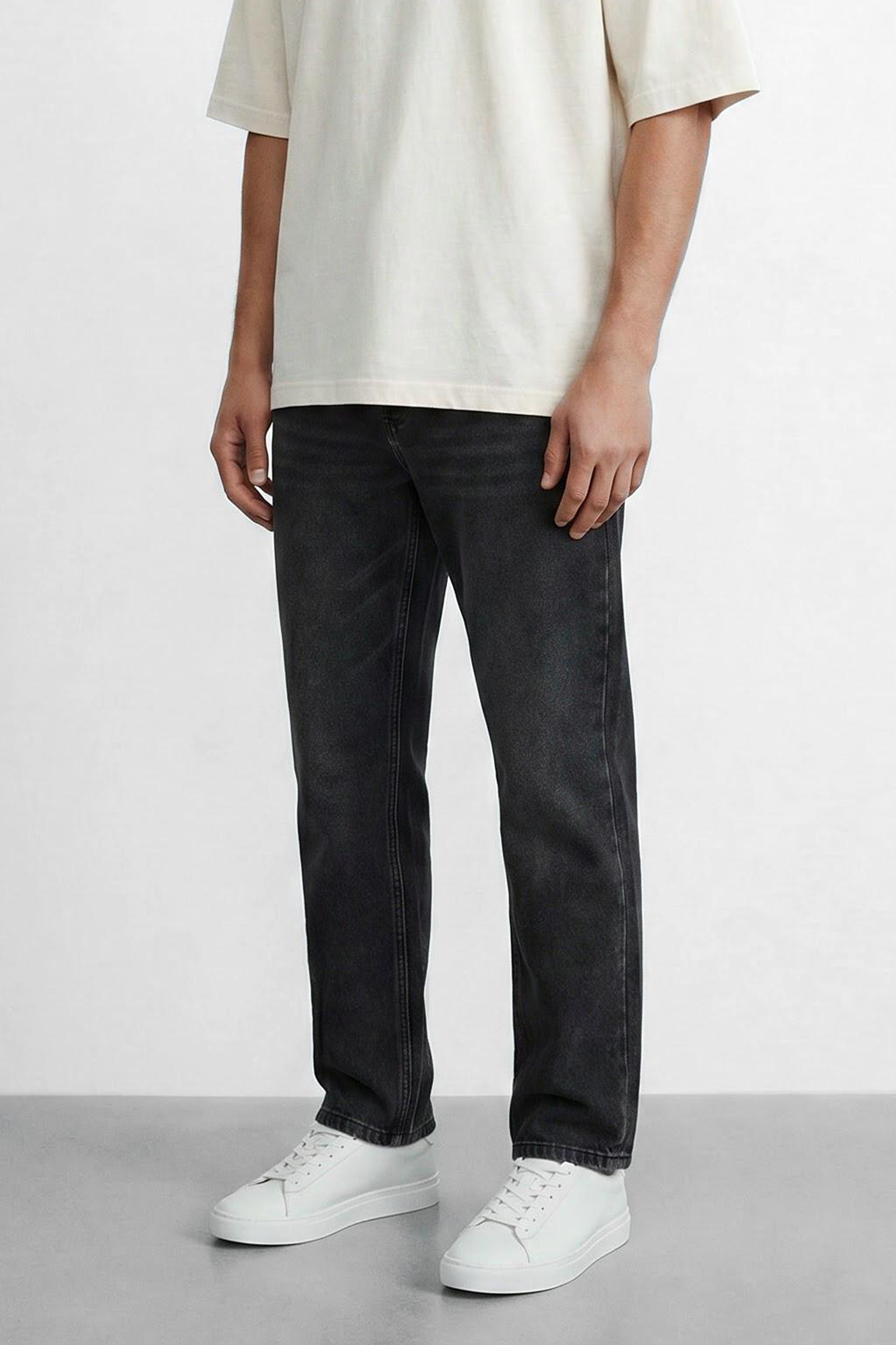 Straight Fit Cotton Jeans