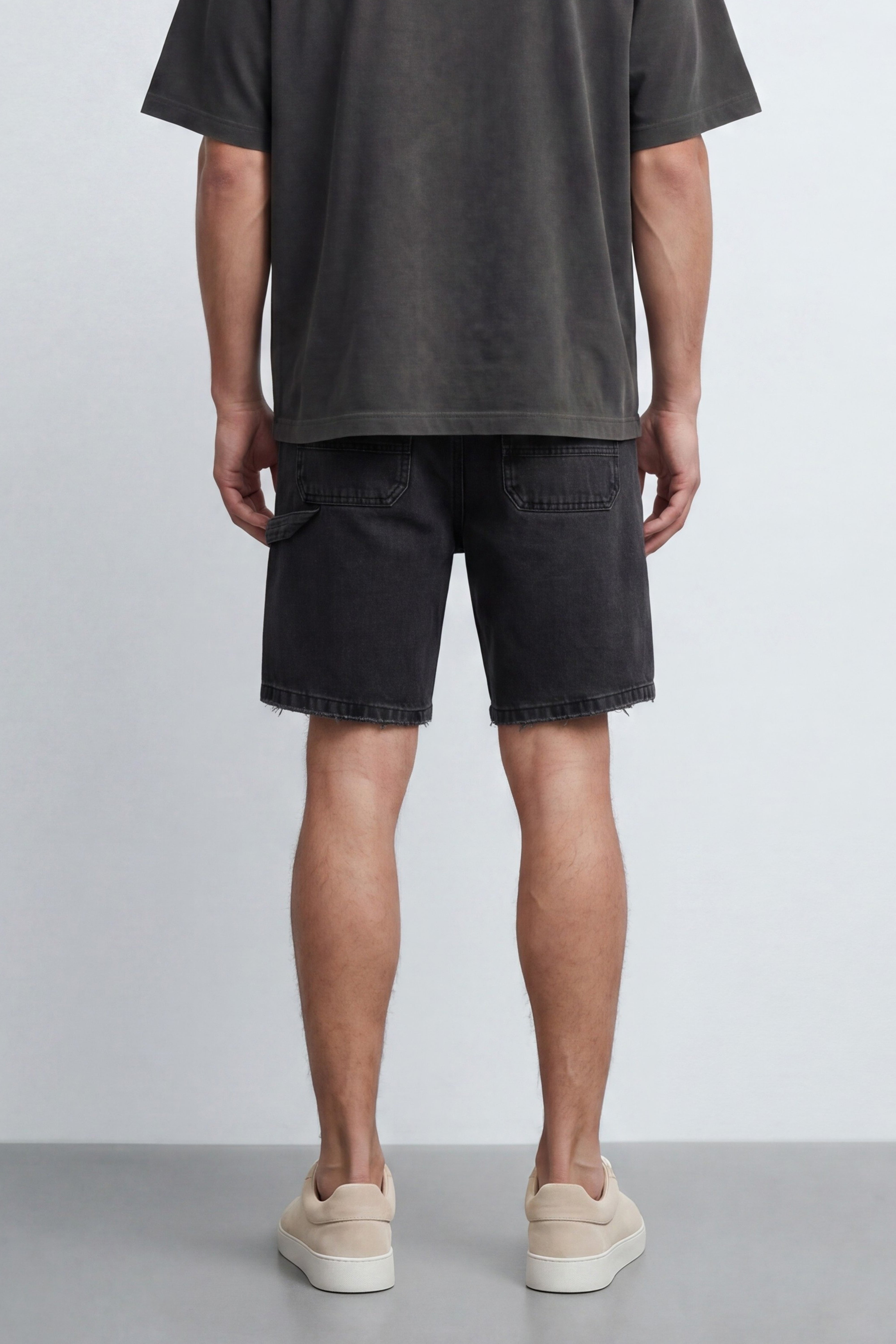 Mid Fit Denim Bermuda