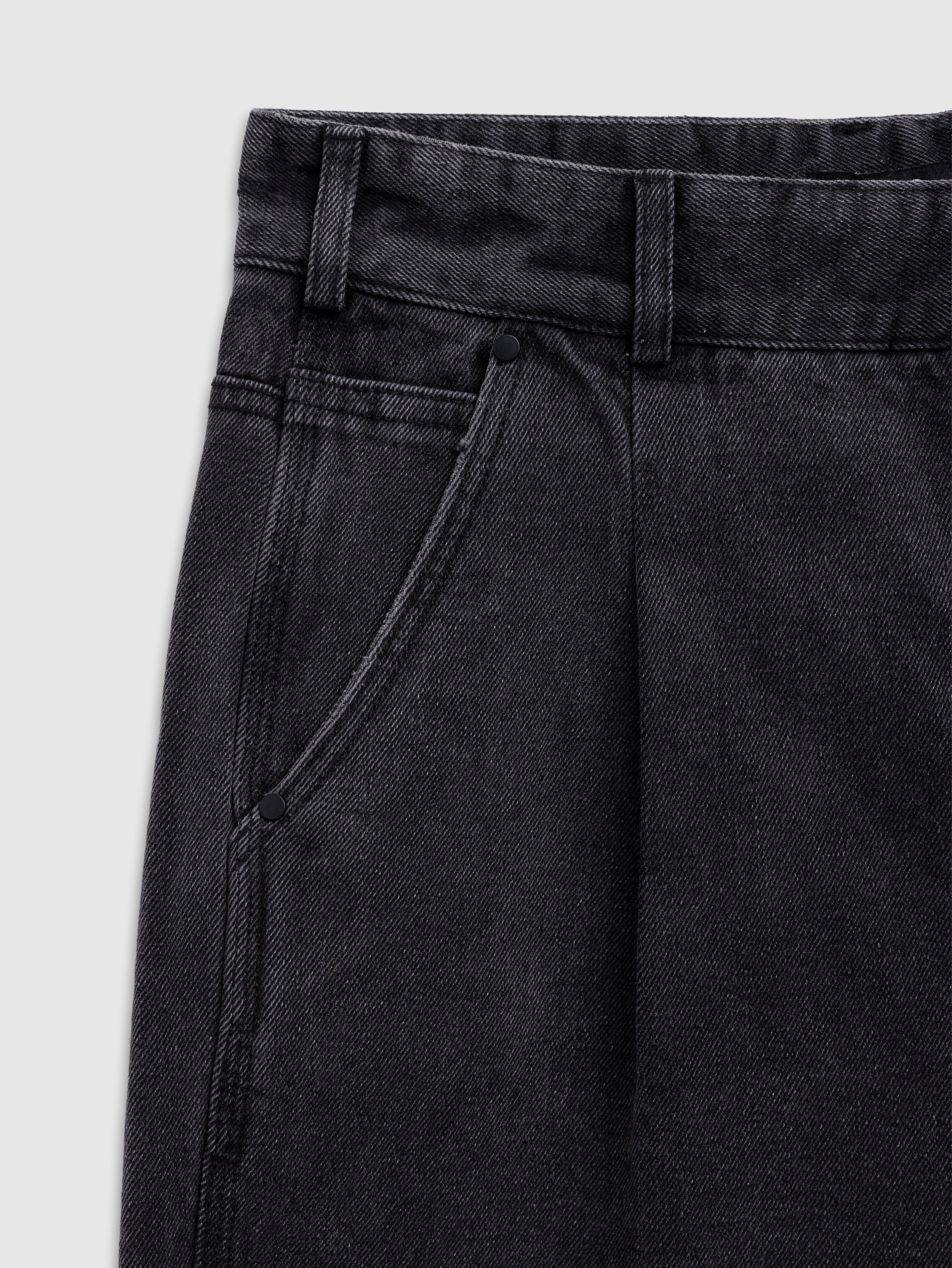 Mid Fit Denim Bermuda