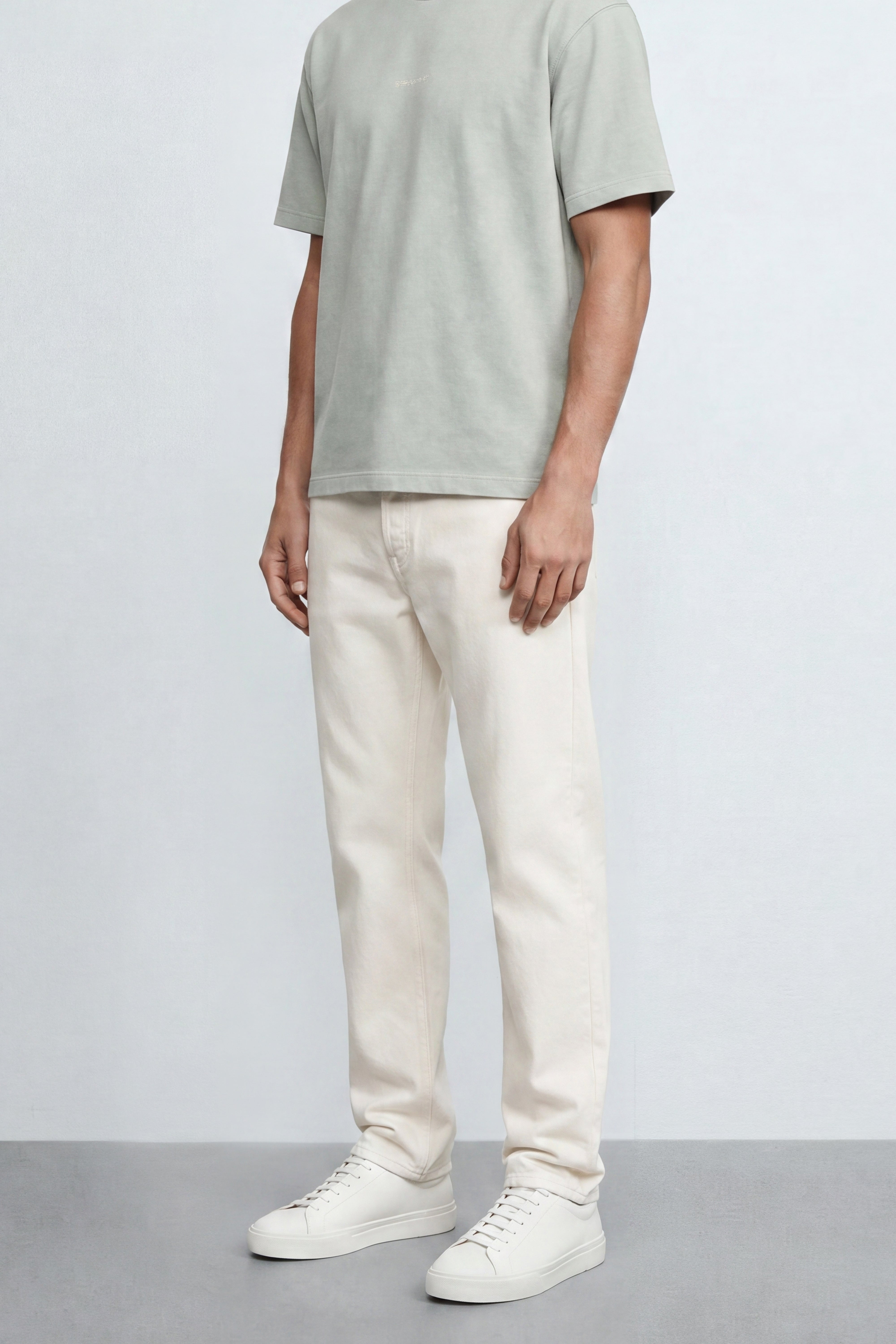 Straight Fit Cotton Pants