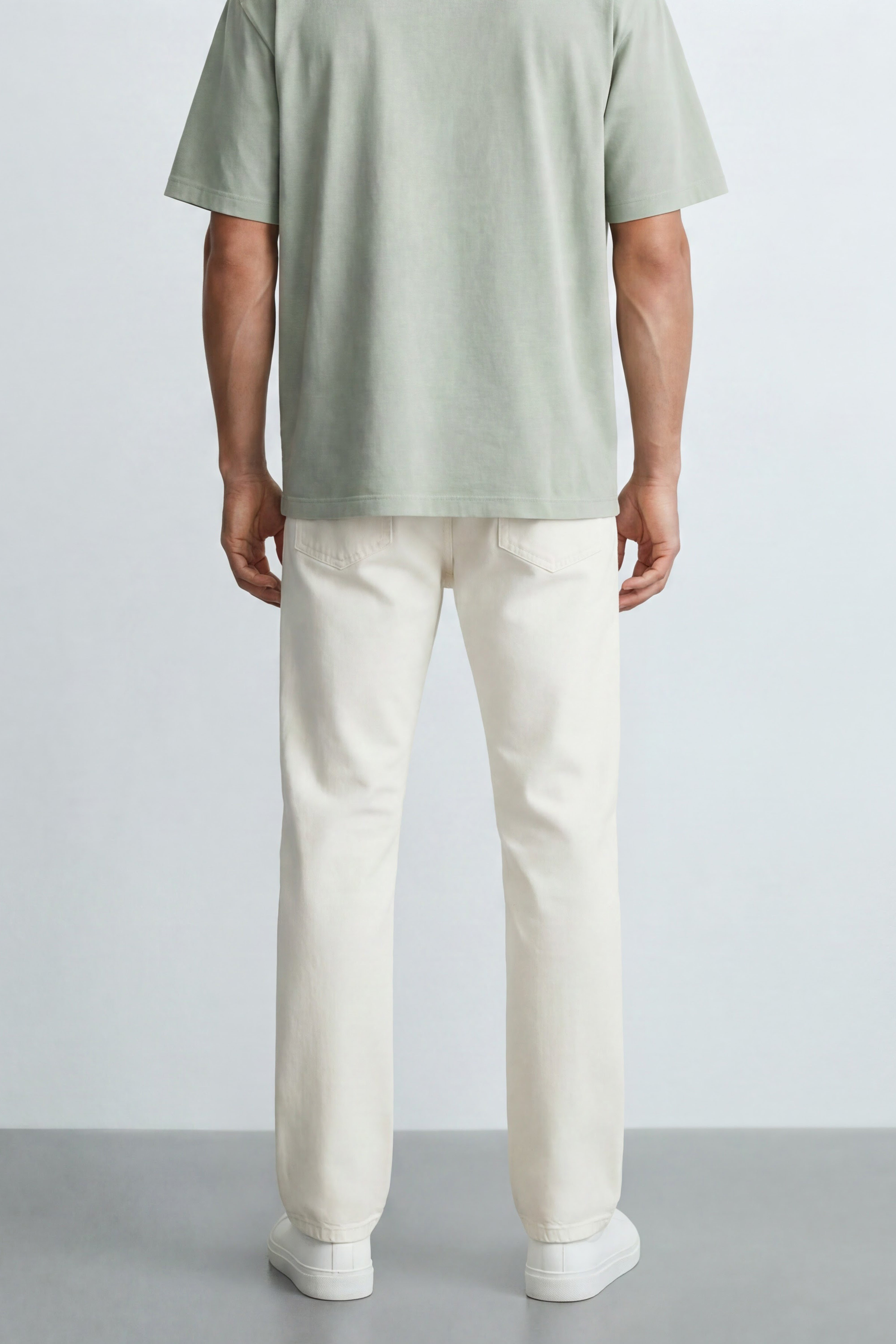 Straight Fit Cotton Pants