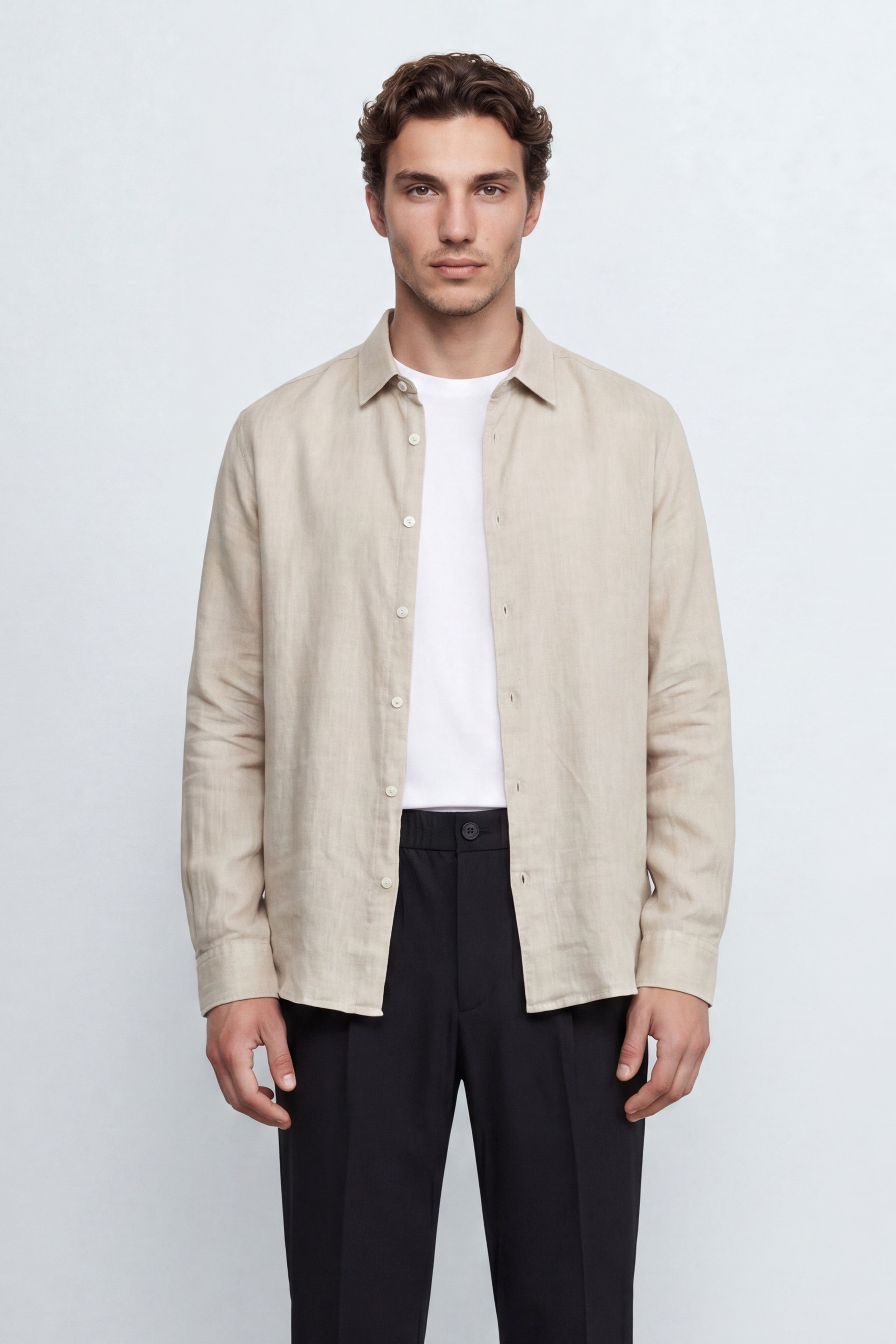 Regular Fit Linen Shirt