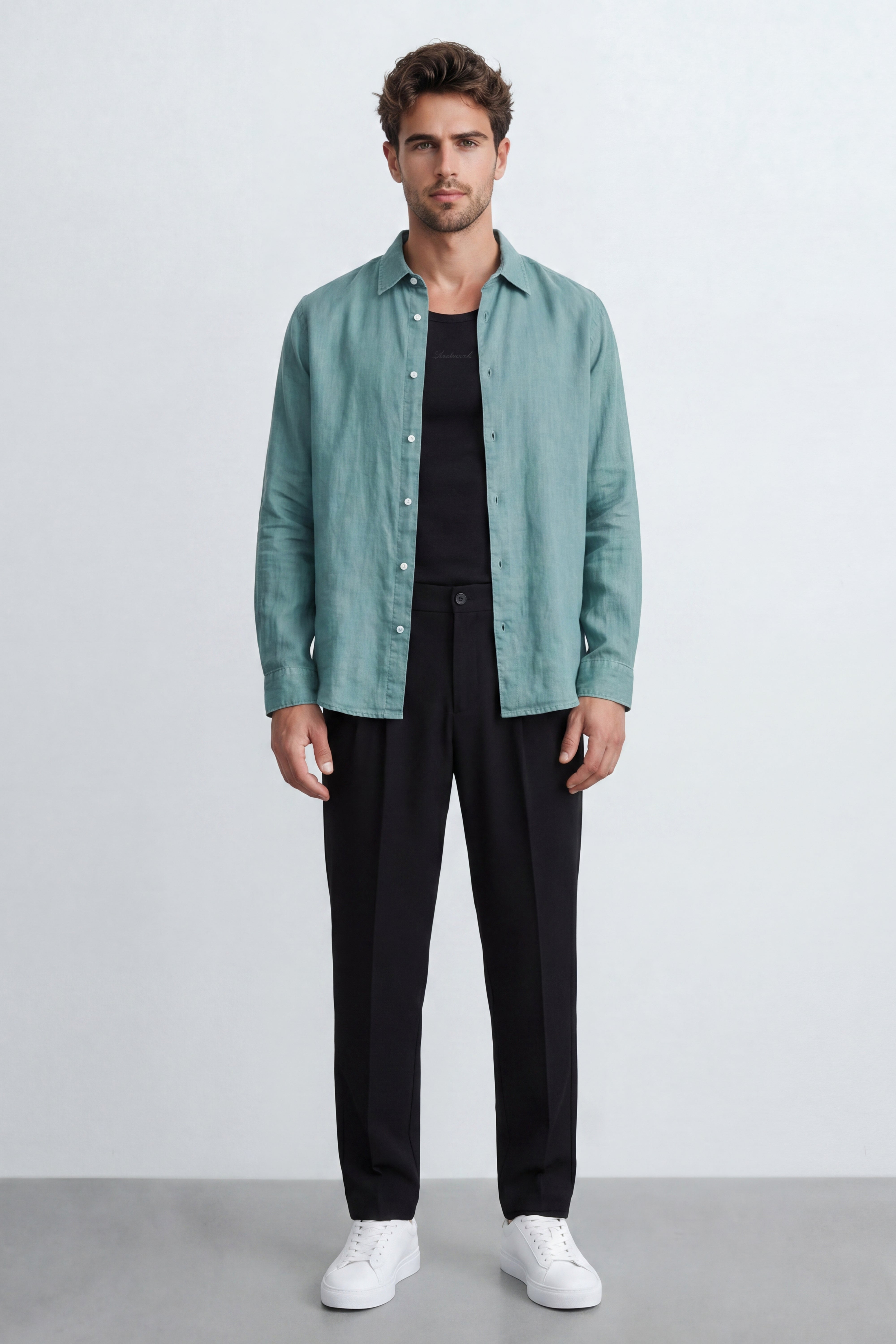 Regular Fit Linen Shirt