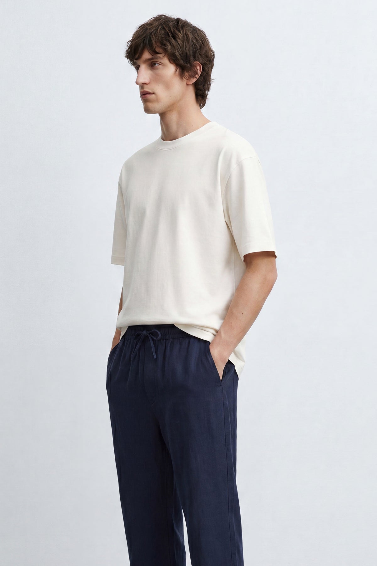 Oversized Cotton Blend Tee