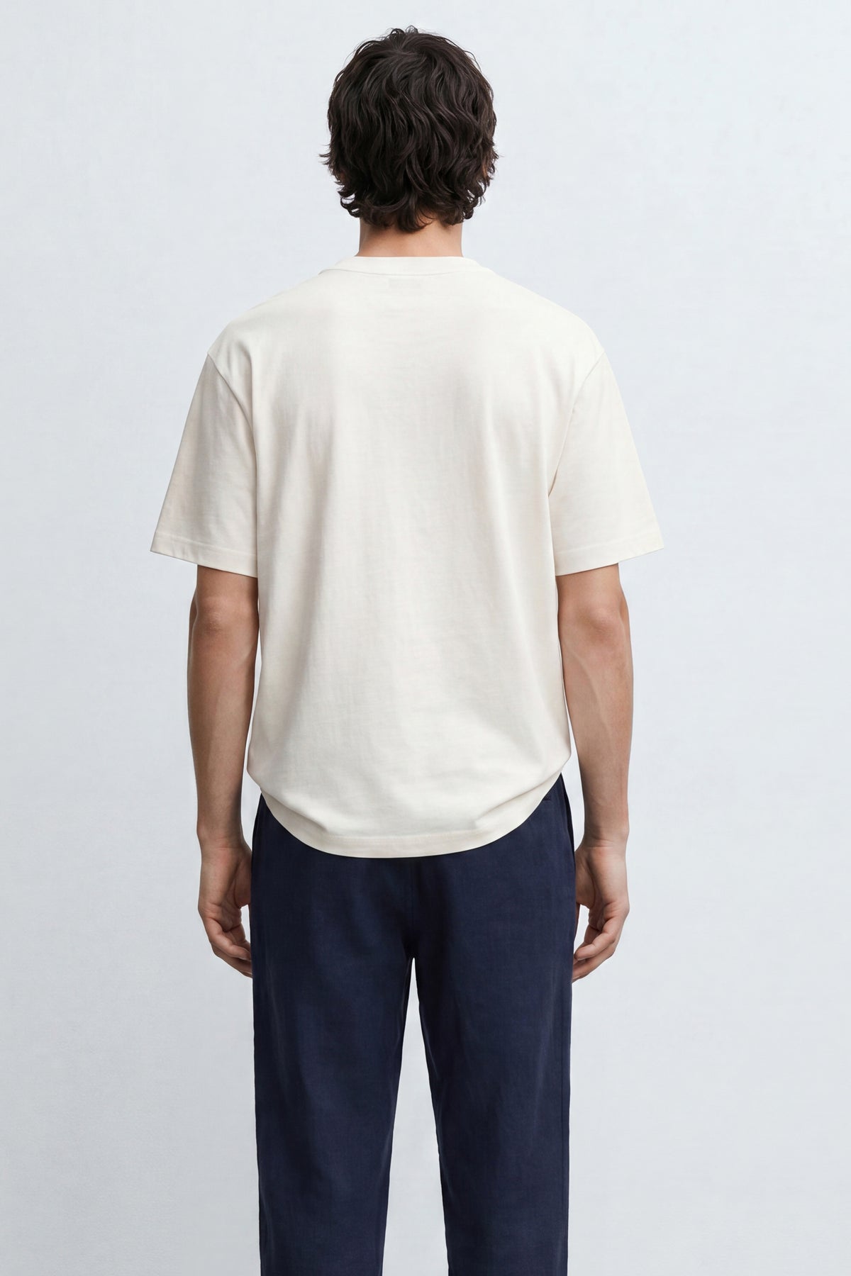 Oversized Cotton Blend Tee