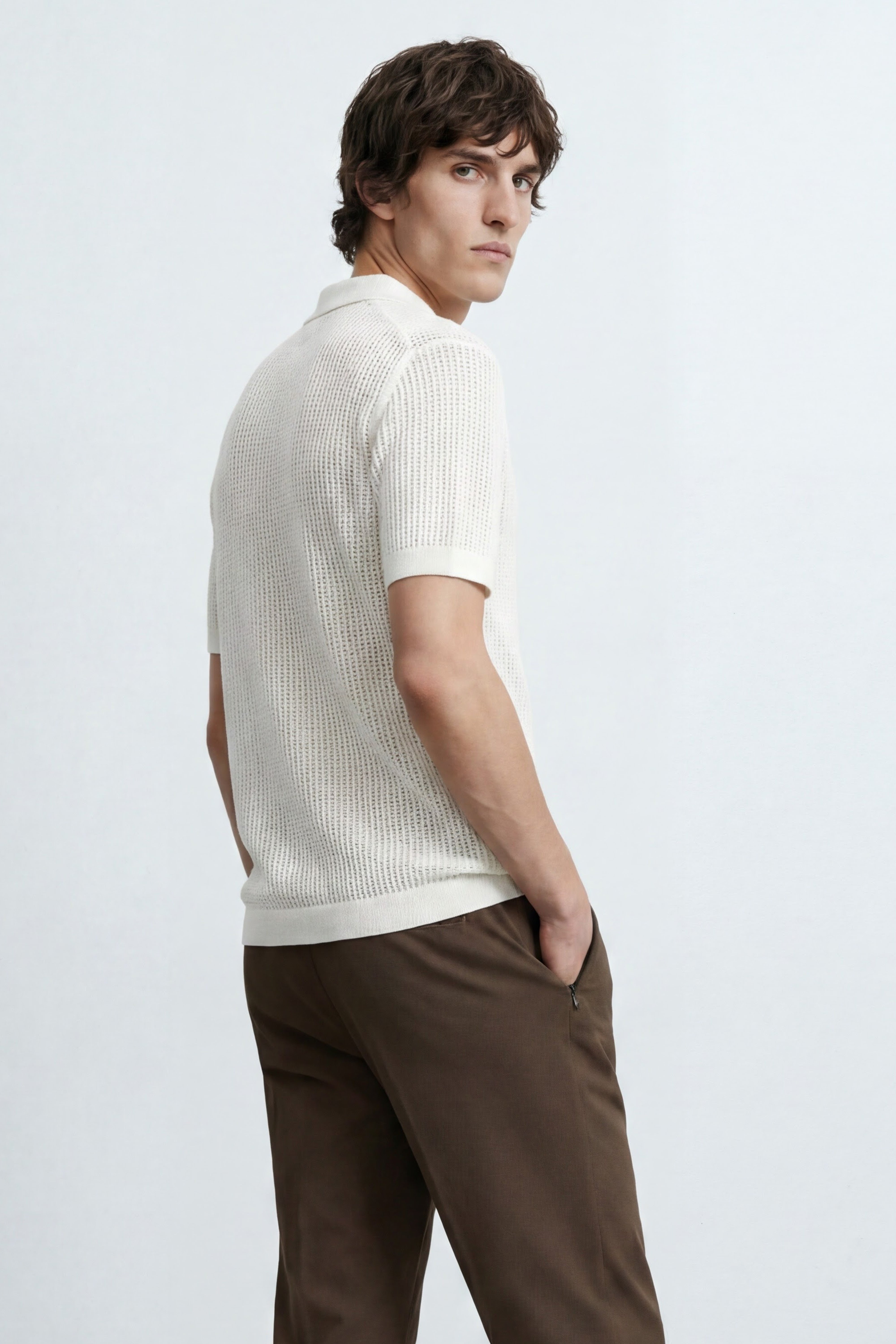 Slim Fit Cotton Knitted Polo