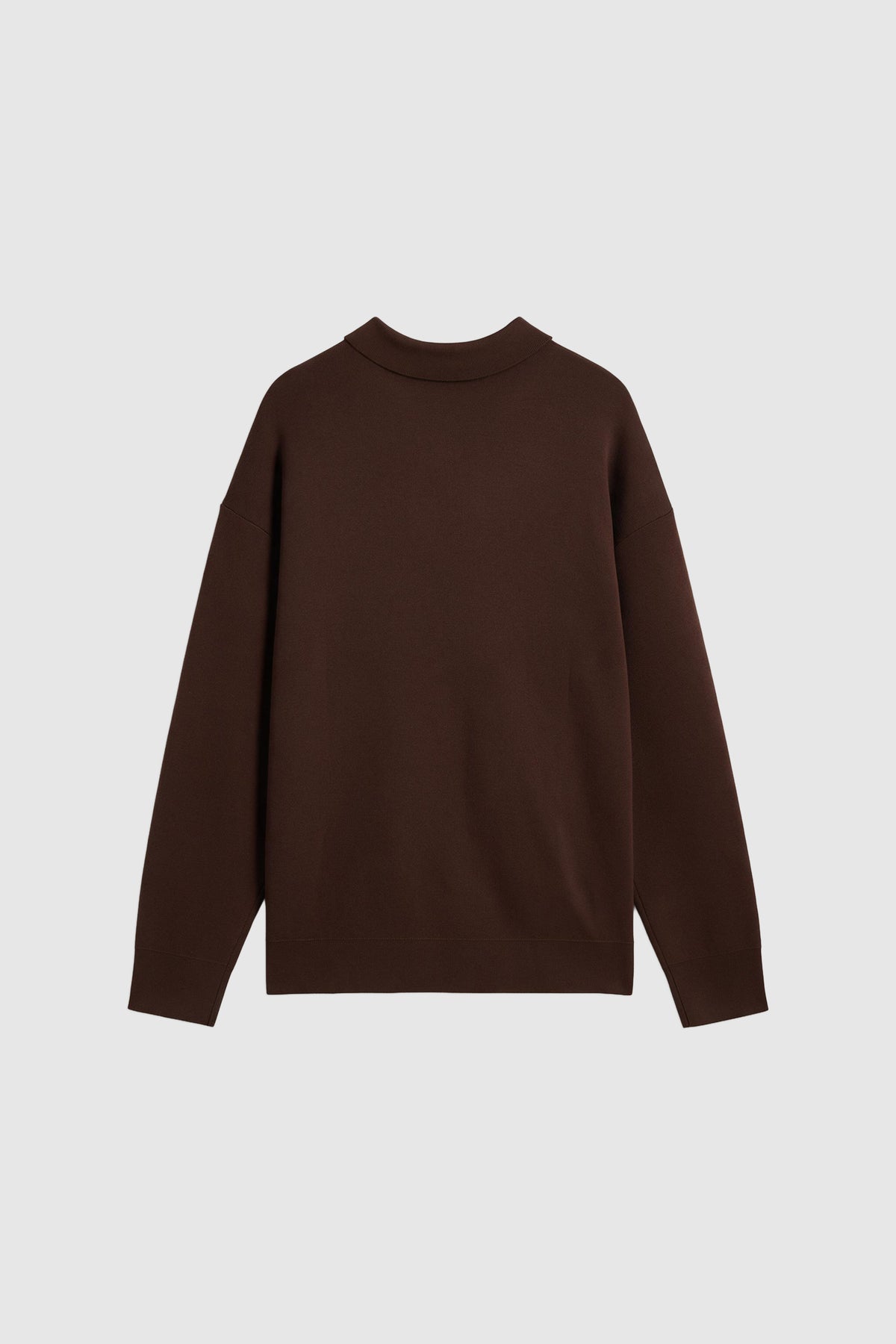 Oversized Knit Polo Shirt